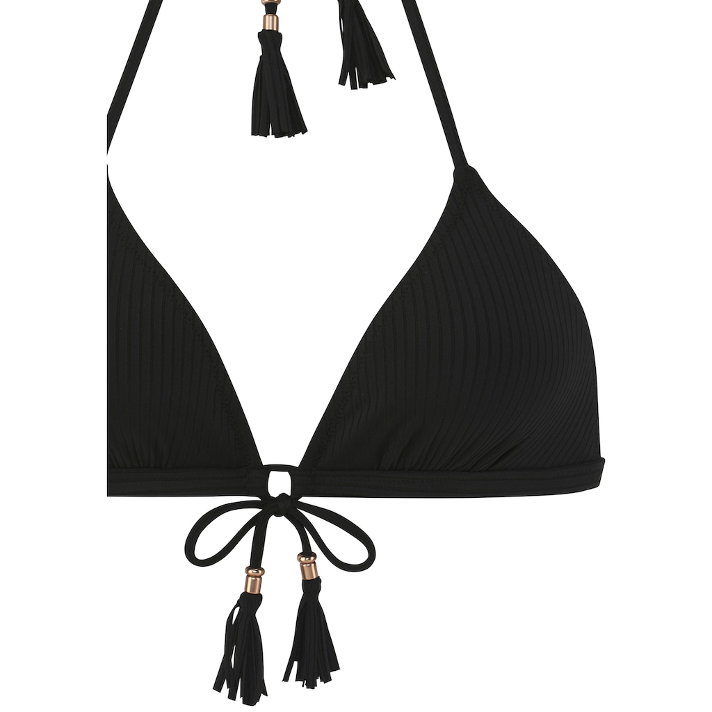 Elbsand Triangel-Bikini, aus trendiger Rippware