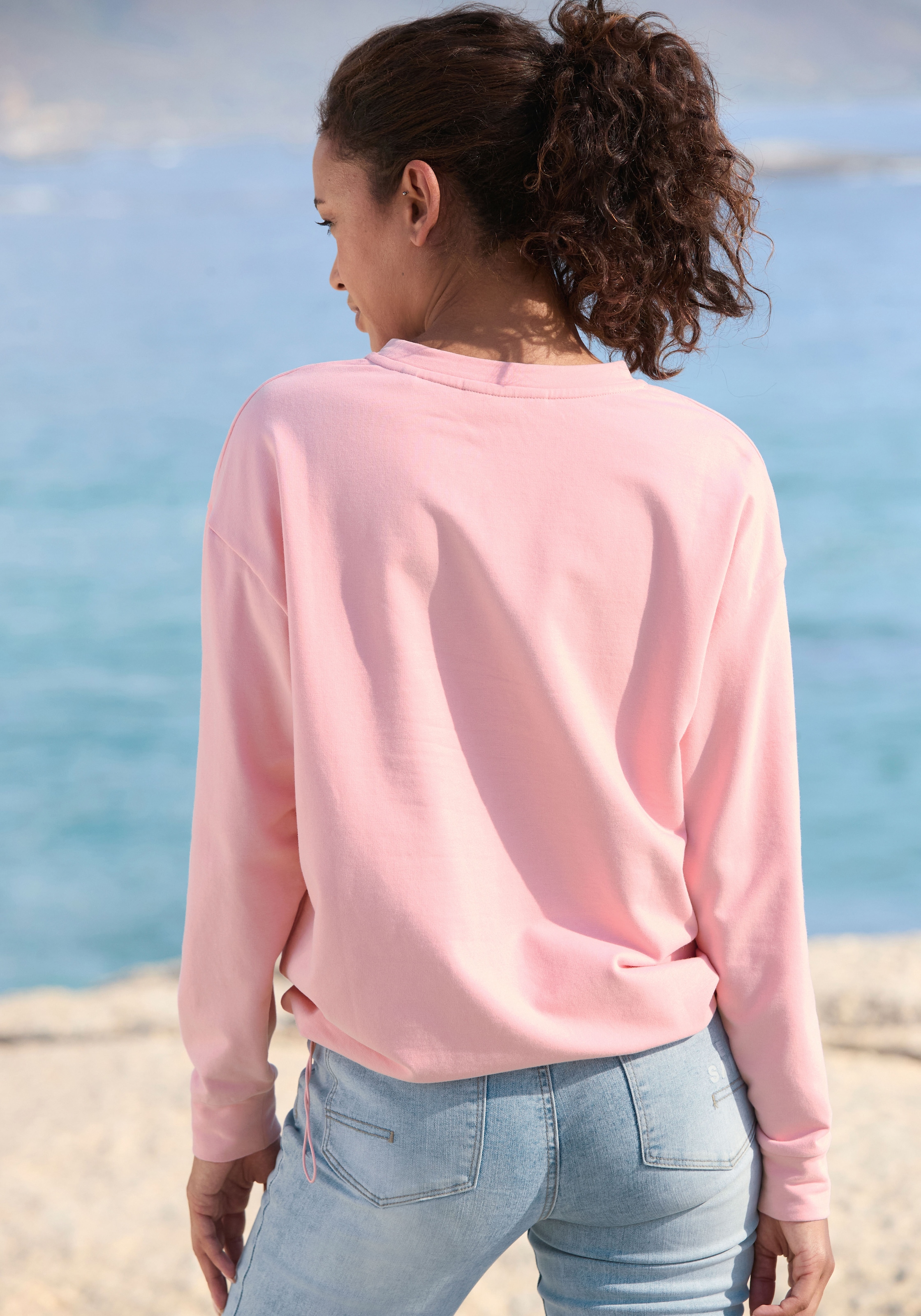 Elbsand Sweatshirt mit verstellbarem Gummizug am Saum