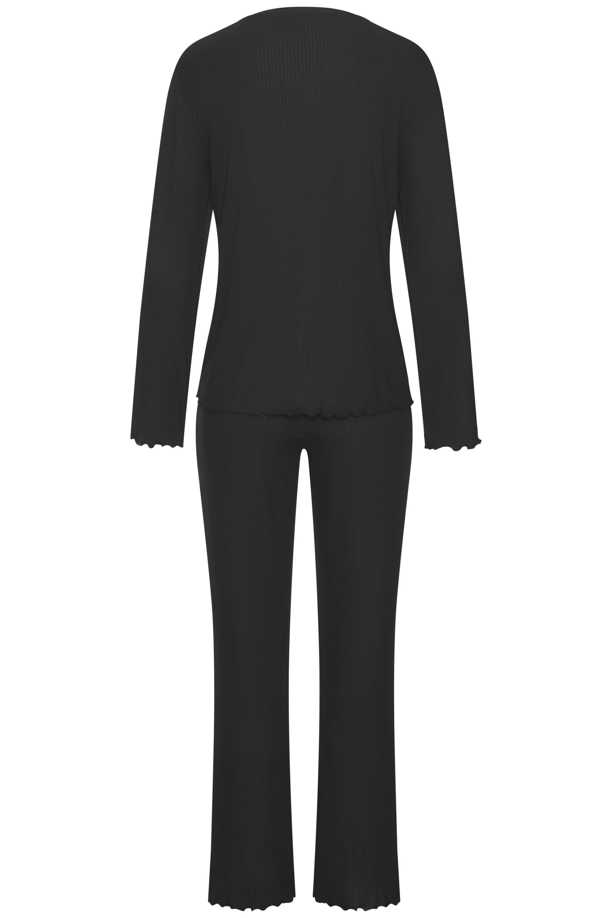 Vivance Dreams Pyjama, mit süssem Babylock-Saum