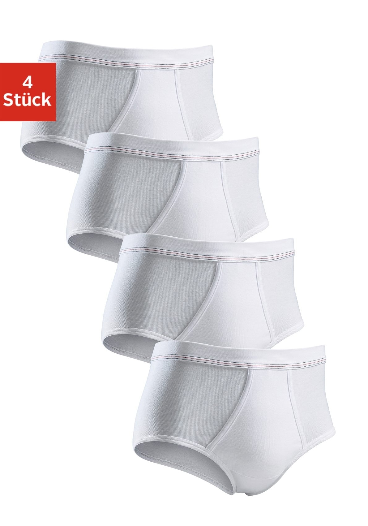 Clipper Slip Packung, 4 Stk. schlichtes Basic für jeden Tag aus Feinripp