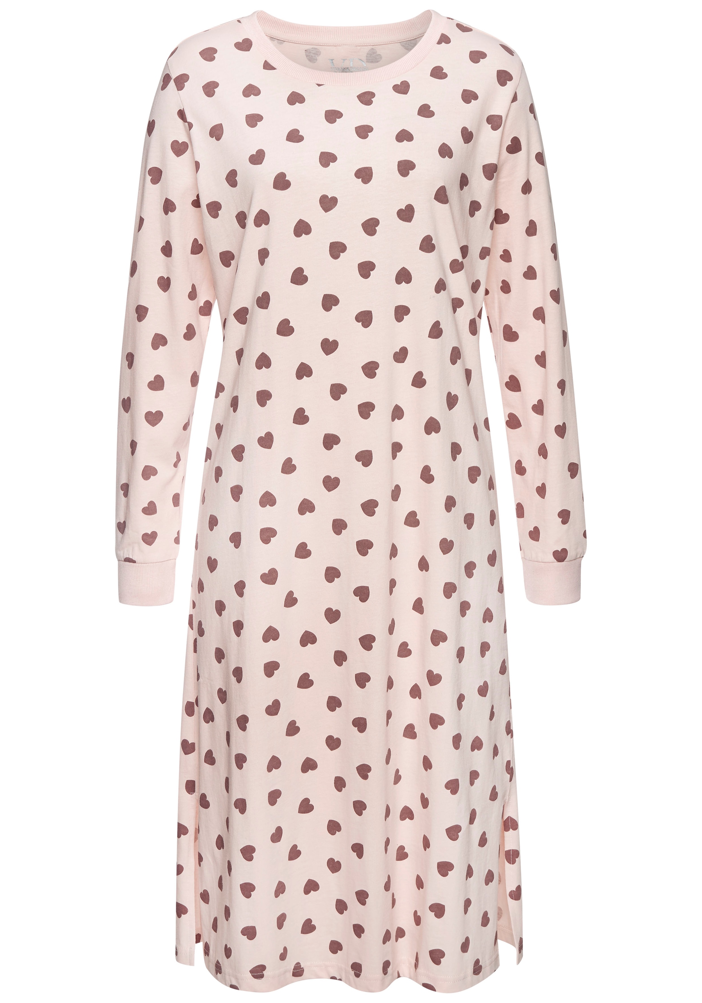 Vivance Dreams Chemise de nuit 1-teilig,  mit süssem Herzmuster