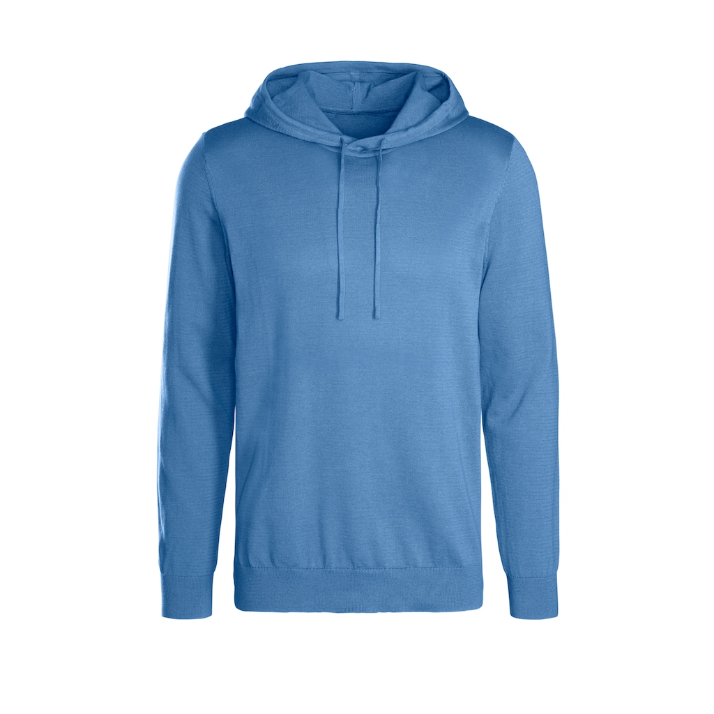 H.I.S Strickpullover »mit Kapuze, Regular Fit,«, Pullover mit Rundhals, Feinstrick, Baumwollmischung