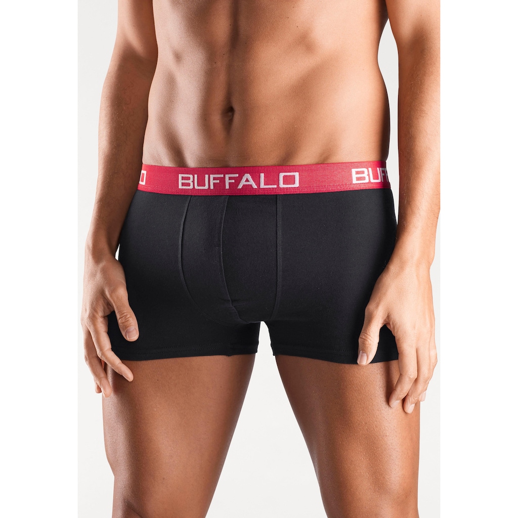Buffalo Boxer »Boxershorts für Herren«, (Packung, 4 St.), aus Baumwoll-Mix
