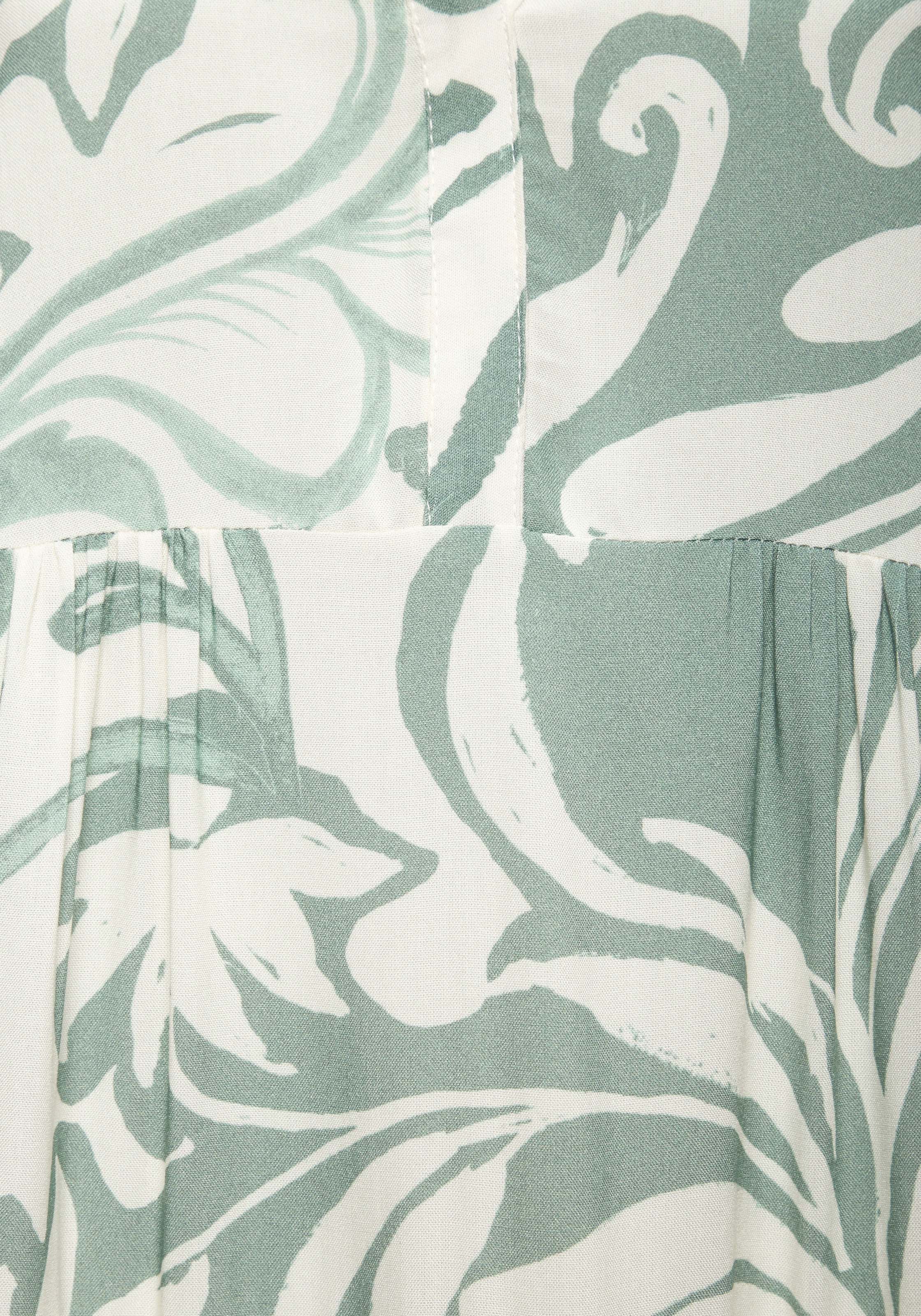 Vivance Tunikakleid »im sommerlichen Boho-Stil mit Volant« Ohne Taschen luftiges Sommerkleid mit 3/4 Ärmeln aus Viskose-Webware