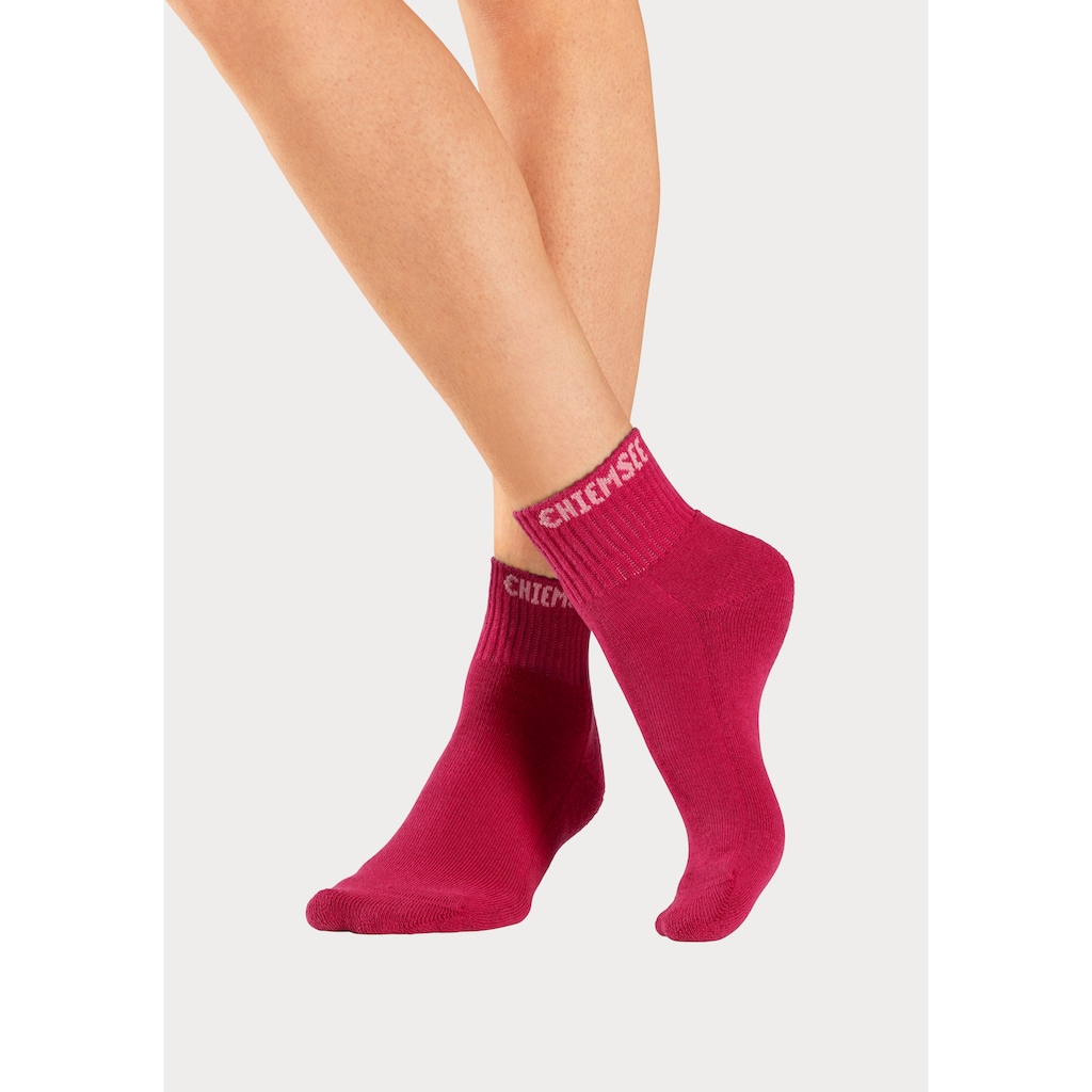 Chiemsee Kurzsocken, (Packung, 6 Paar), mit eingestricktem Markennamen