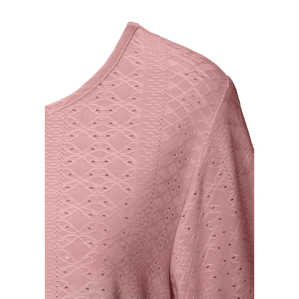 Vivance Kurzarmshirt »mit Lochstickerei«, (2er-Pack), aus pflegeleichter Qualität