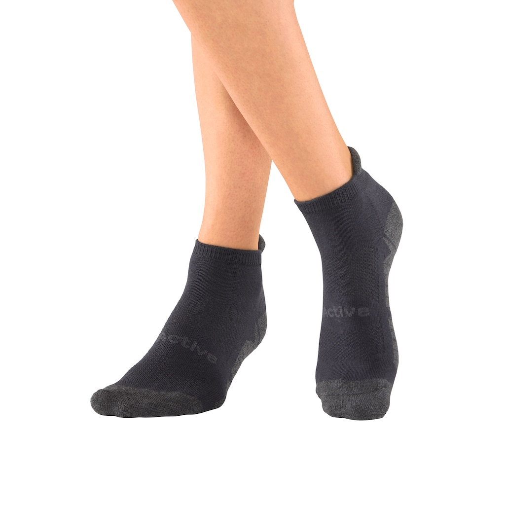 LASCANA ACTIVE Sneakersocken, (Packung, 6 Paar), mit weicher Frotteesohle