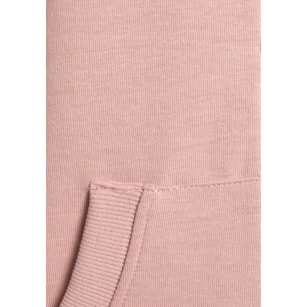 Bench. Loungewear Kapuzensweatjacke, mit Logo und Kängurutasche, Loungewear
