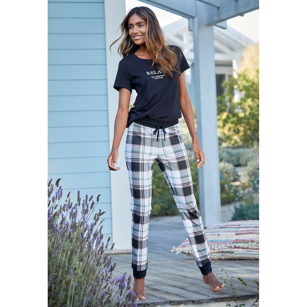 Vivance Dreams Schlafhose, mit Allover-Druck