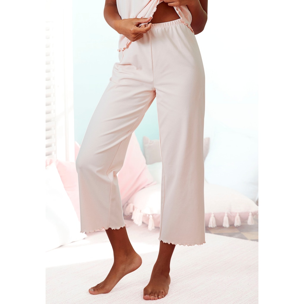 s.Oliver Pyjamahose, mit Babylocksaum