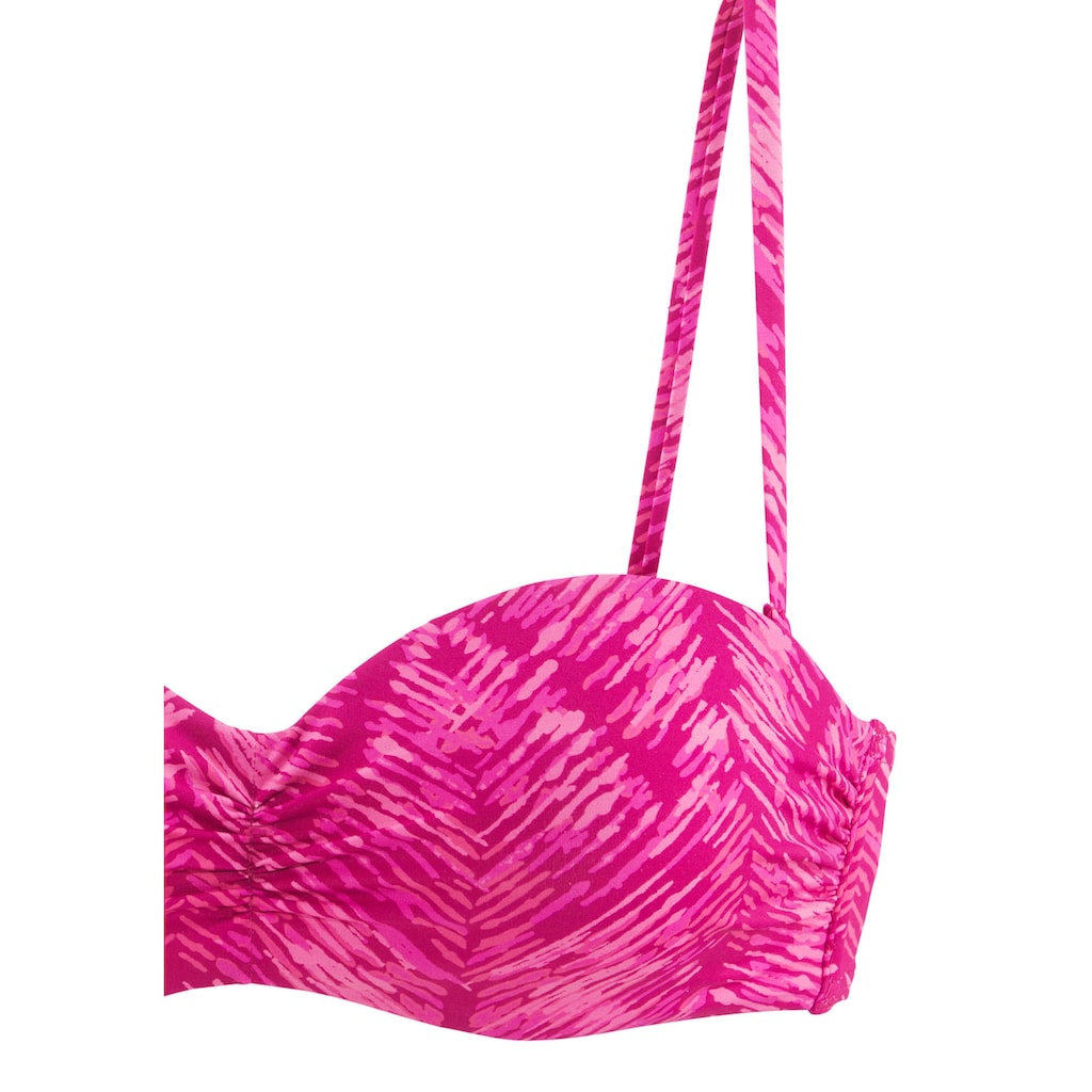 JETTE Bügel-Bandeau-Bikini-Top »Floretta«, in Ton in Ton-Harmonie