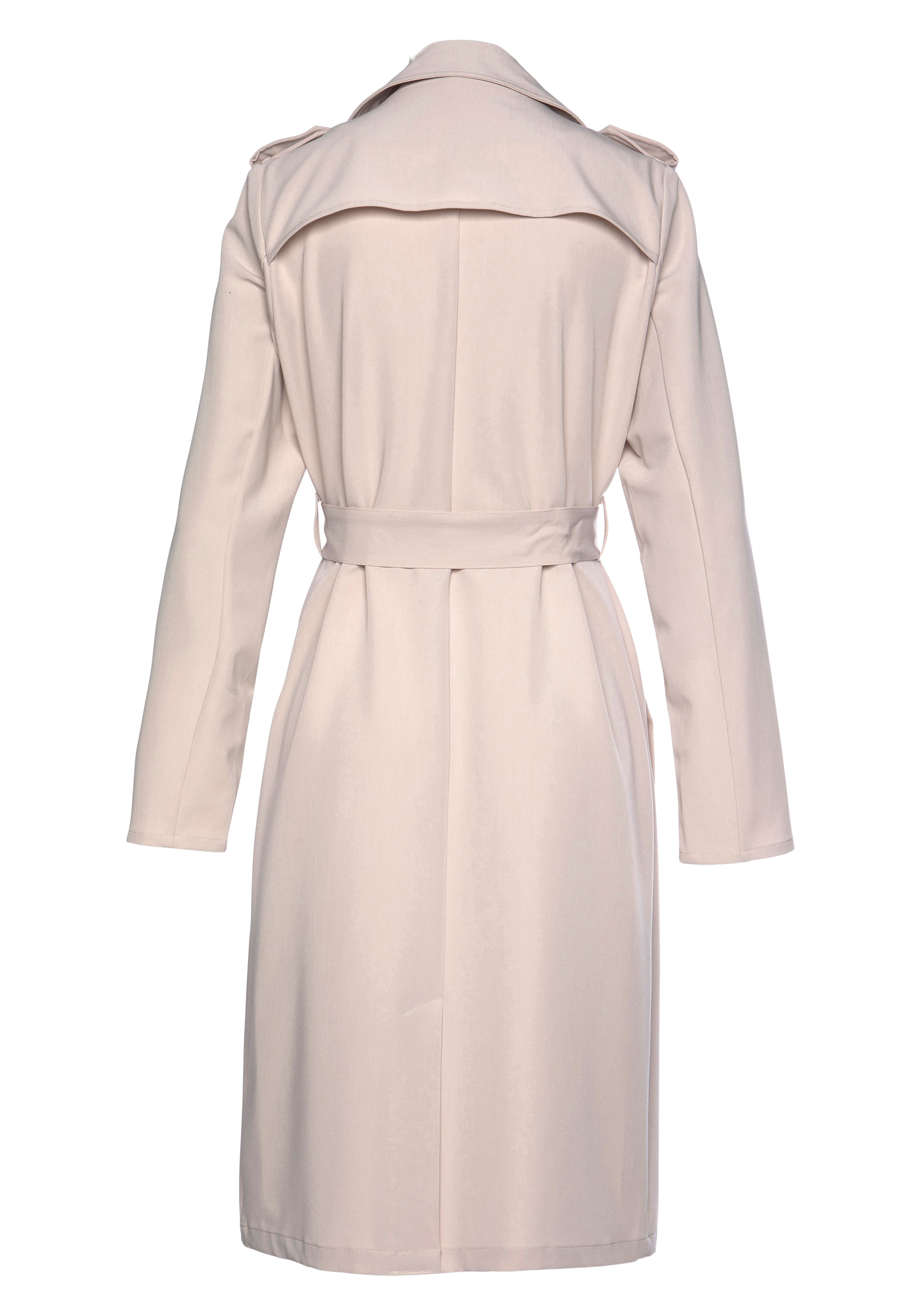 LASCANA Trenchcoat, (mit Bindegürtel), zum Regulieren, leichter Damenmantel ohne Futter, casual-chic