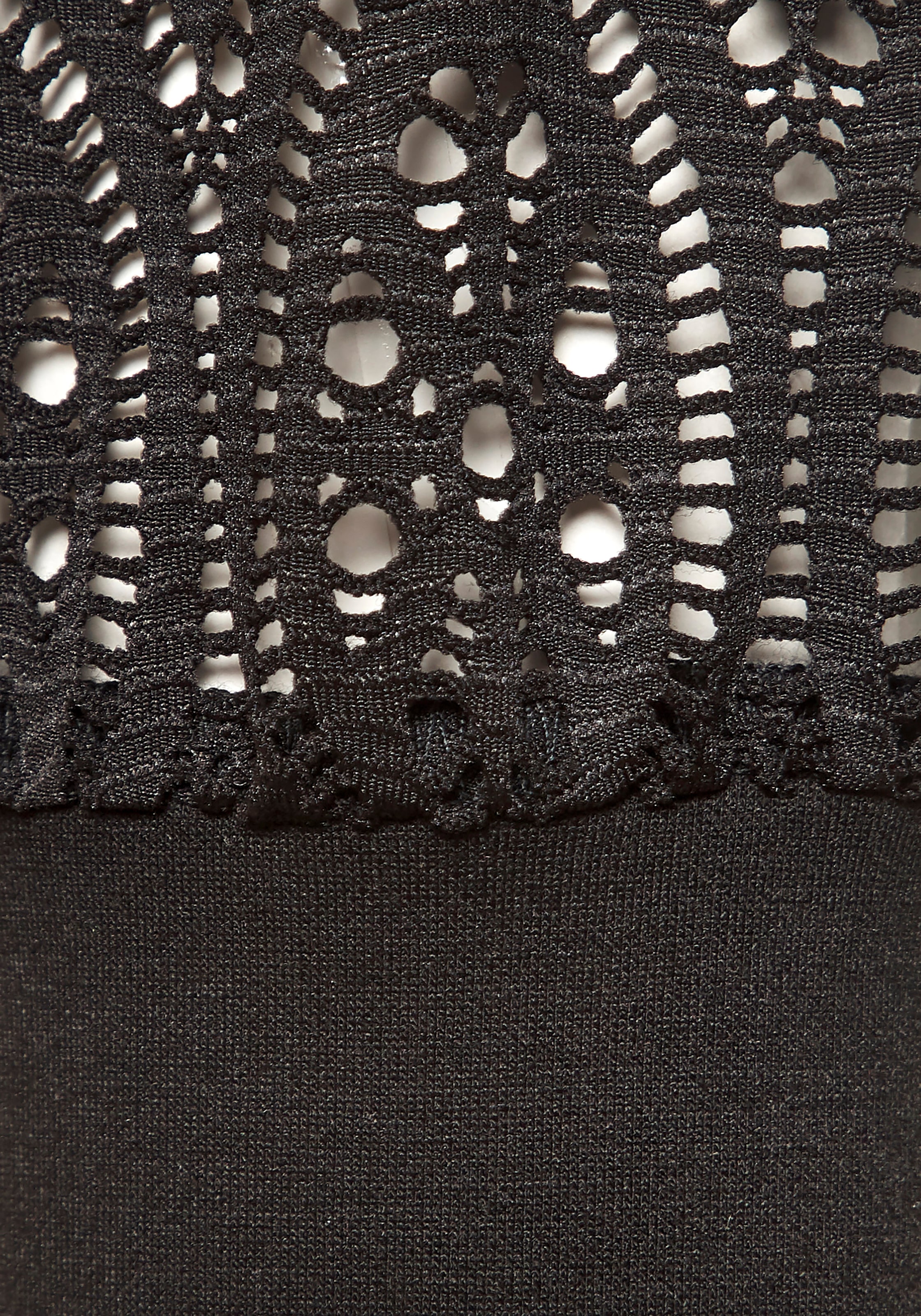 LASCANA Sweat à capuche , mit Ärmeln aus elastischer Spitze
