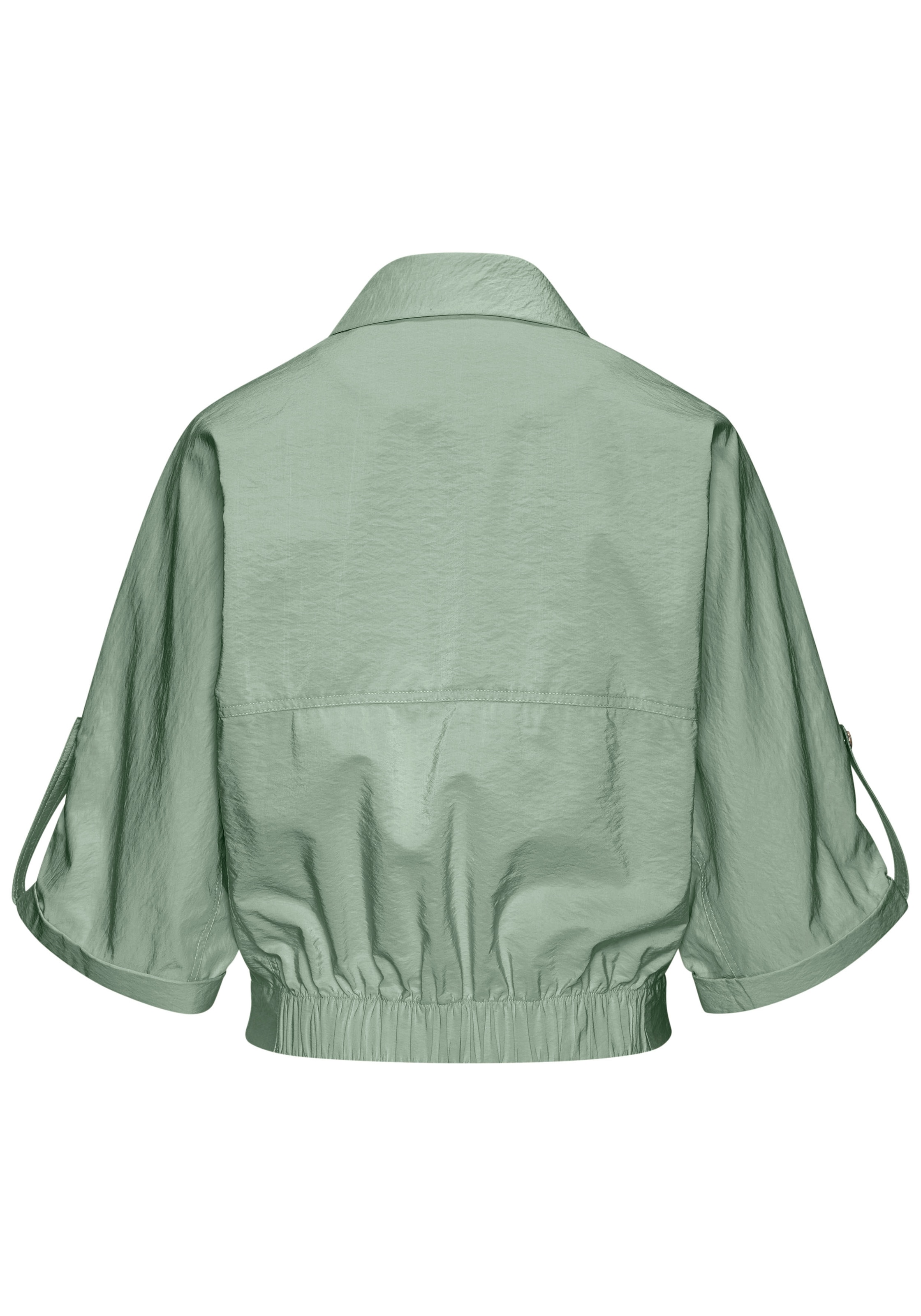 LASCANA Blouson »aus leichter Webware mit 3/4-Ärmeln« Sommerjacke, leichte Übergangsjacke, Safarijacke, kurze Blousonjacke