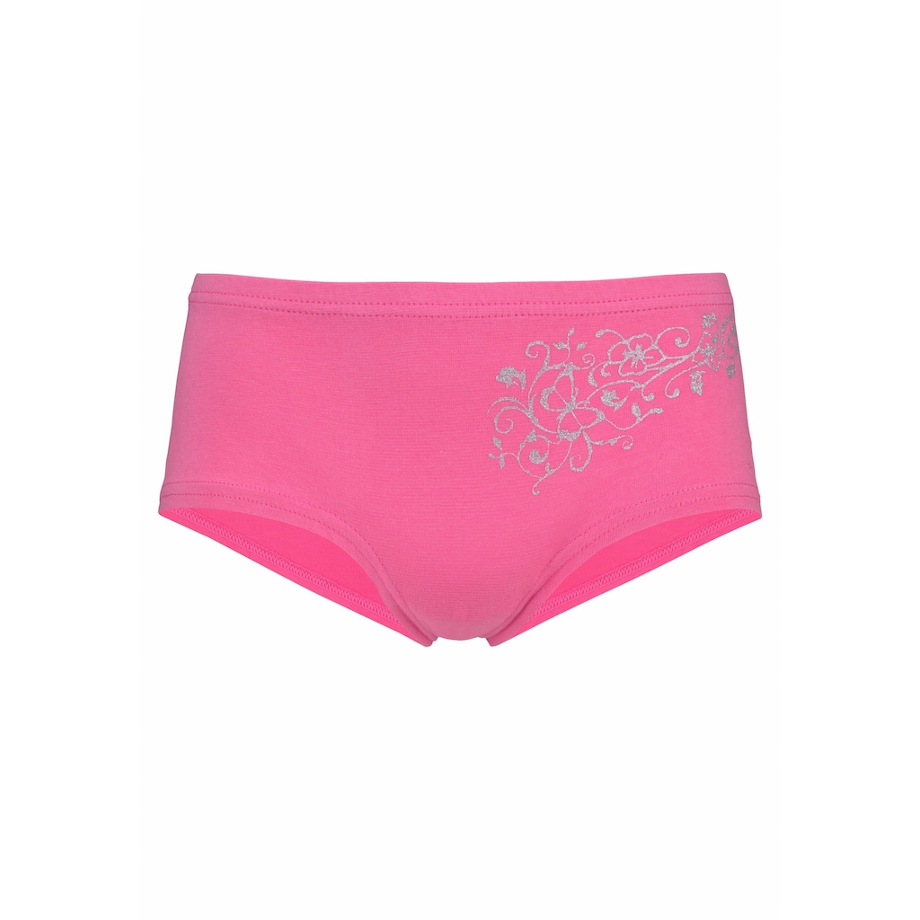petite fleur Panty, (Packung, 4 St.), mit Glitzerdruck
