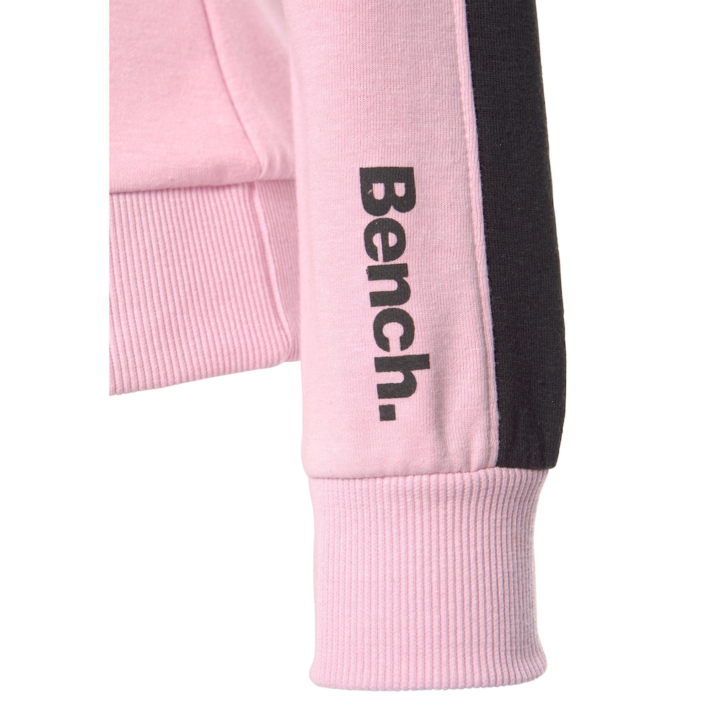 Bench. Loungewear Kapuzensweatshirt, mit Seitenstreifen und Kängurutasche, Loungeanzug, Hoodie