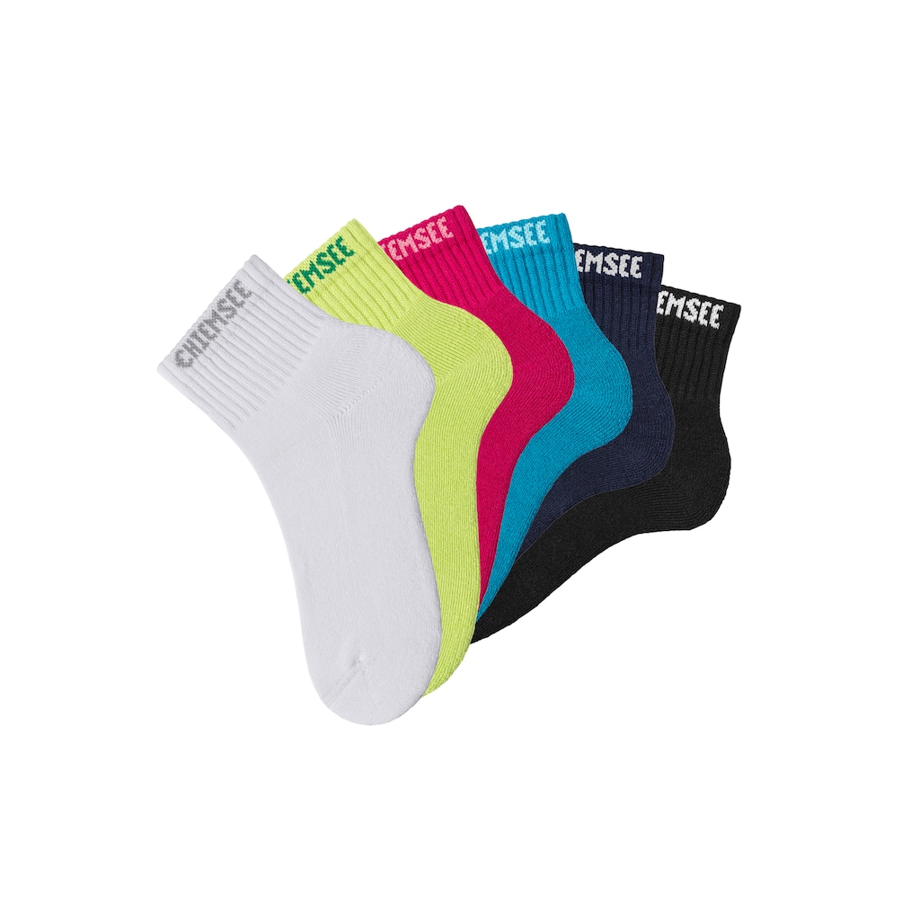Chiemsee Kurzsocken, (Packung, 6 Paar), mit eingestricktem Markennamen
