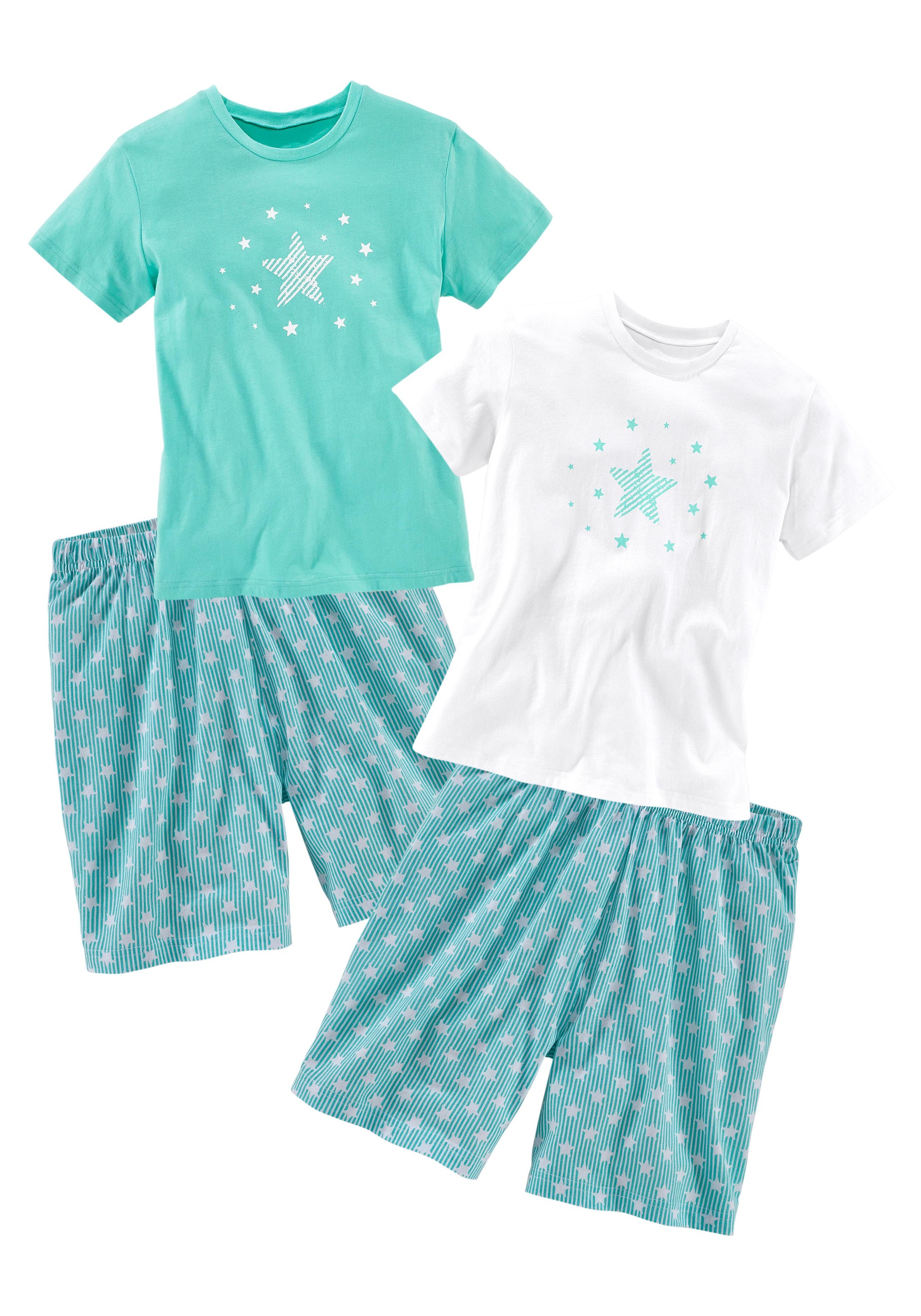 petite fleur Pyjama Set, 2 Stück, 4 mit tollem Sternendruck