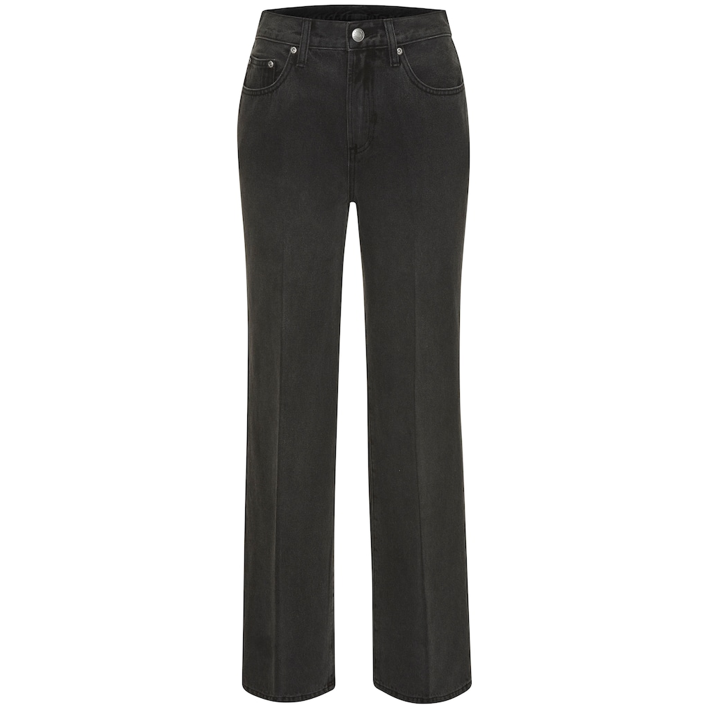 LASCANA Weite Jeans, mit hohem Bund und 5-Pocket-Style, Wide-Leg Jeans