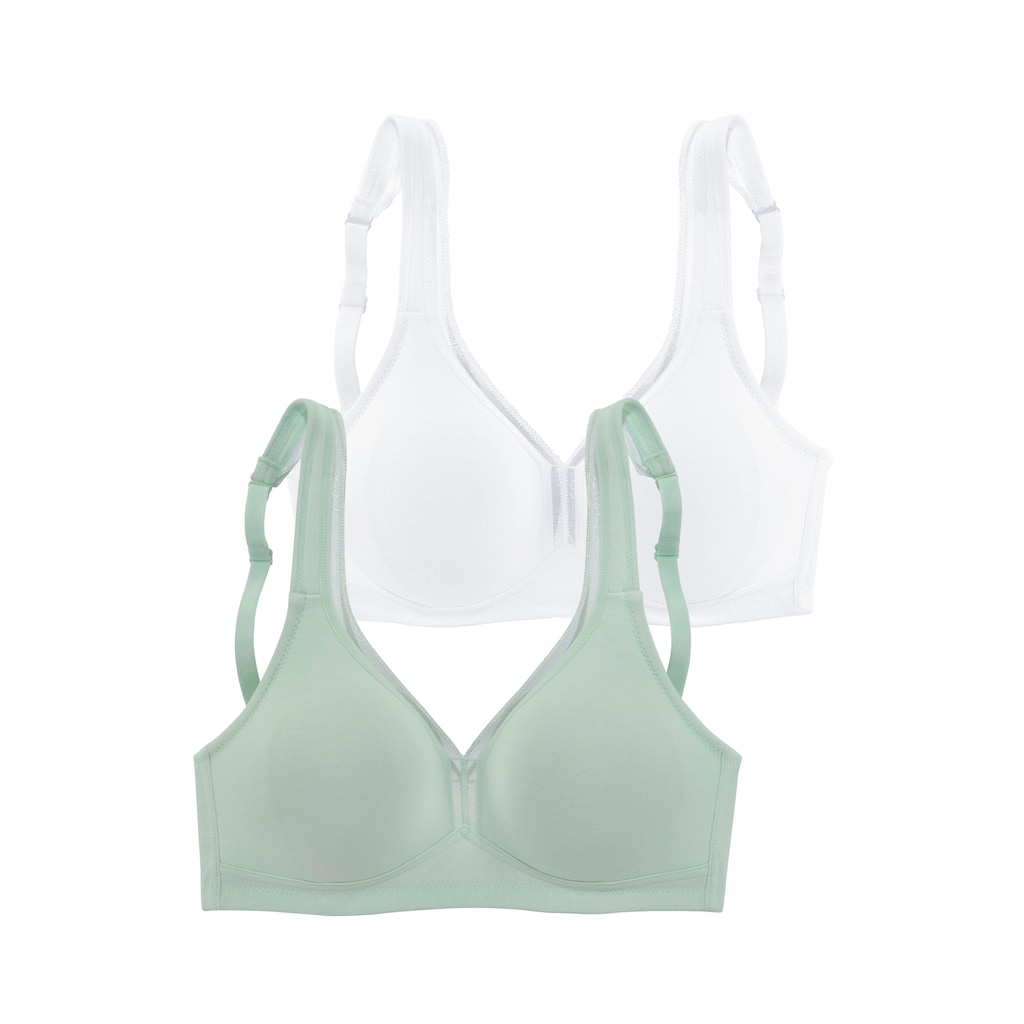 petite fleur T-Shirt-BH, ohne Bügel aus Baumwolle, Basic Dessous