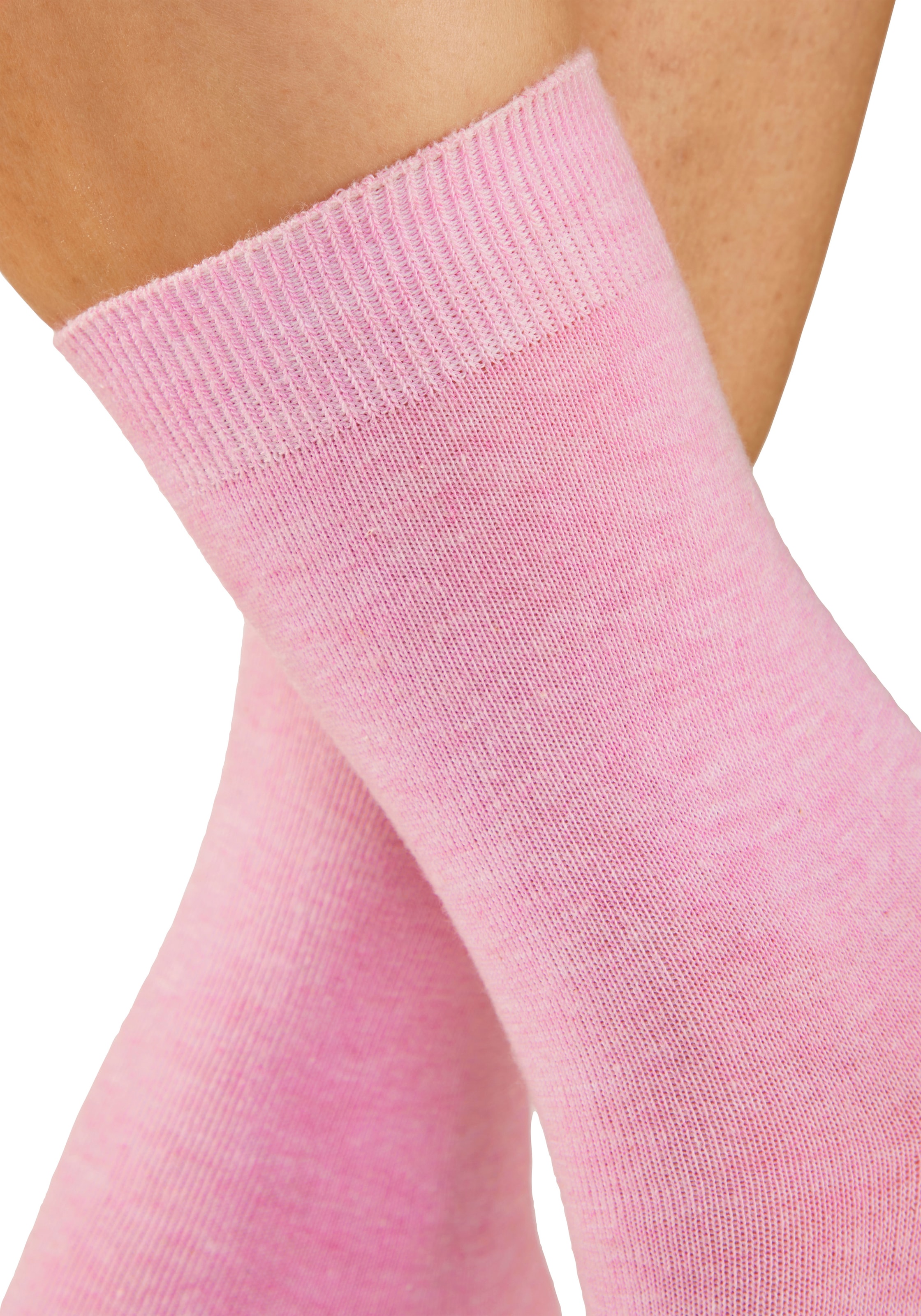 H.I.S Chaussettes basiques »Damensocken, frische melierte Farben; casual« Paquet, 20 Couple tlg. Chaussettes de tous les jours en gros paquet