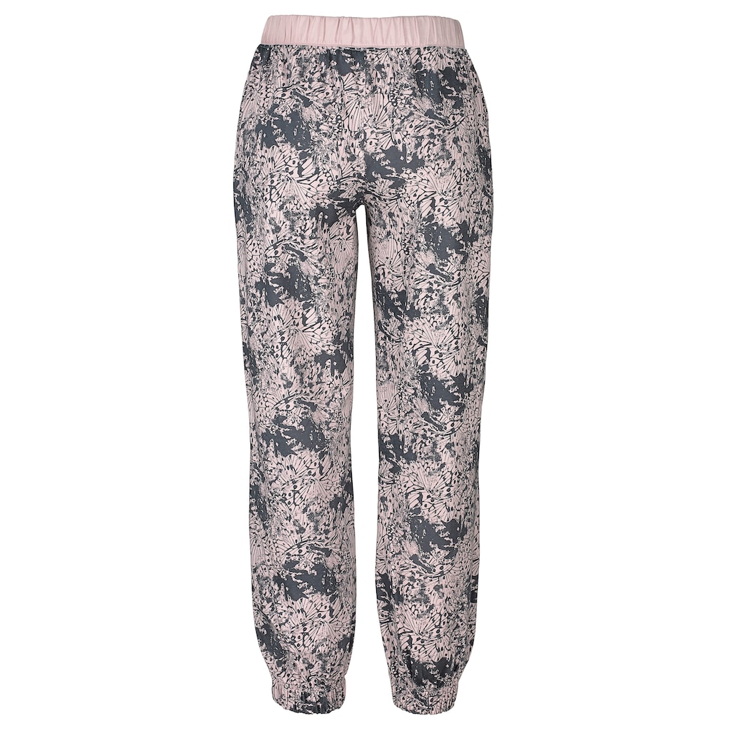 Buffalo Pyjama, (2 tlg.), mit gemusterter Hose und passendem Langarmshirt
