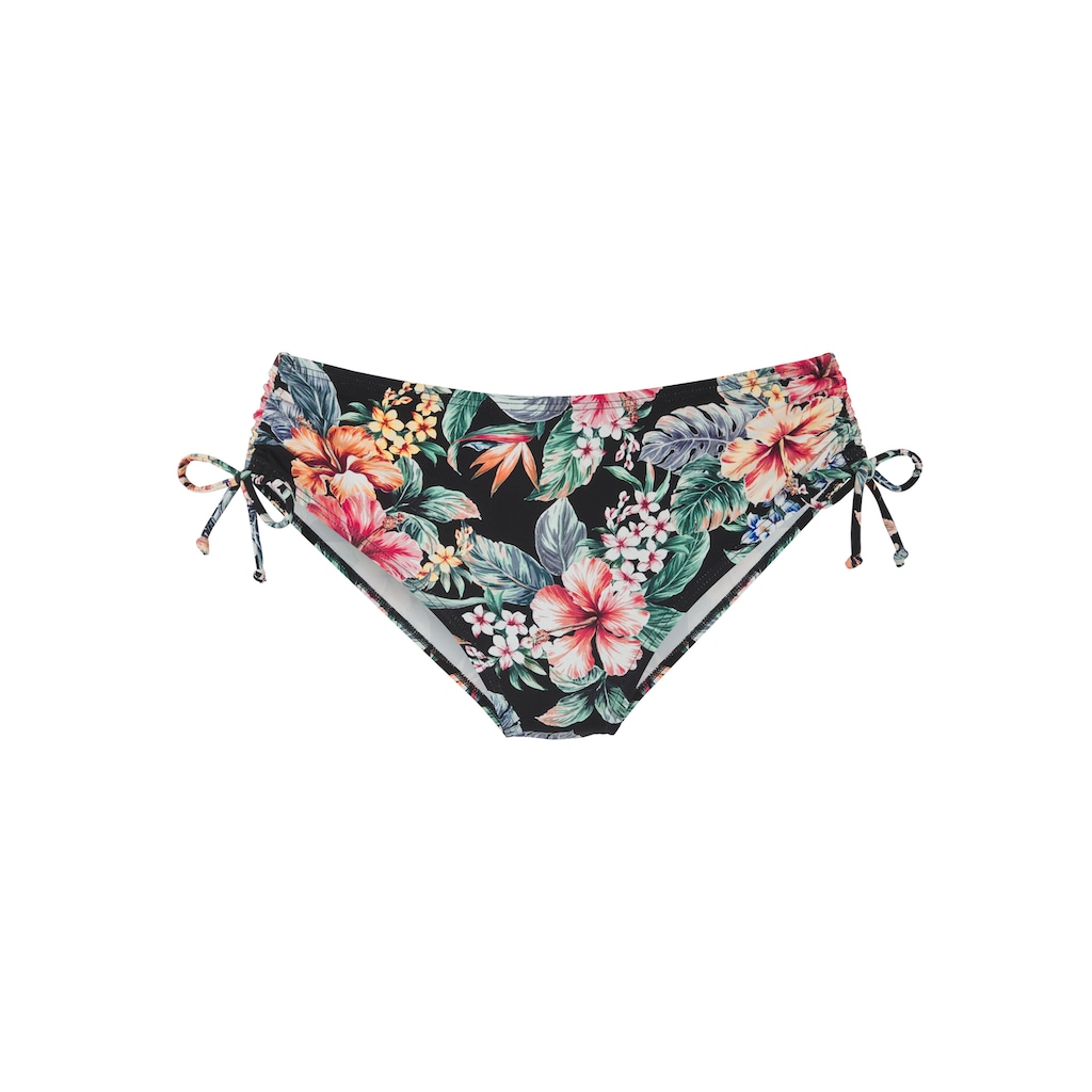 LASCANA Bikini-Hose »Salsa«, seitlich regulierbar und mit tollem Blumenprint