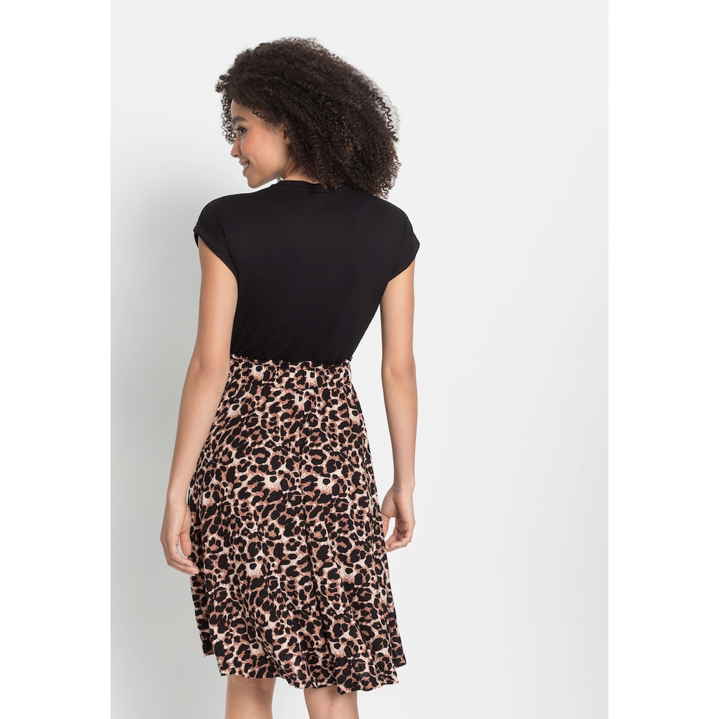 LASCANA Jerseykleid, mit Paperbag-Bund