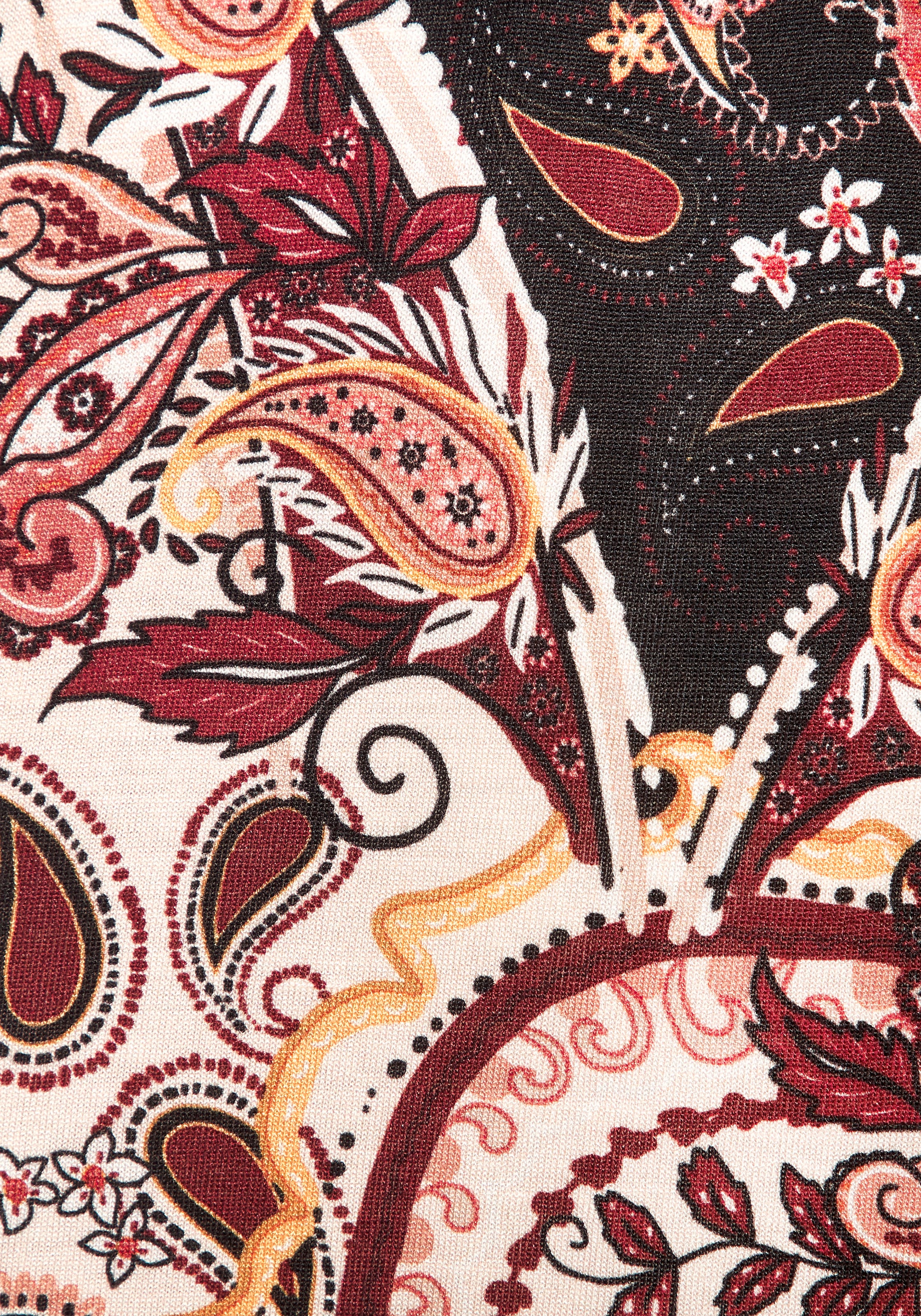 Vivance Maxi robe mit Bindegürtel,  mit Alloverdruck, Sommerkleid mit Taschen, Strandkleid