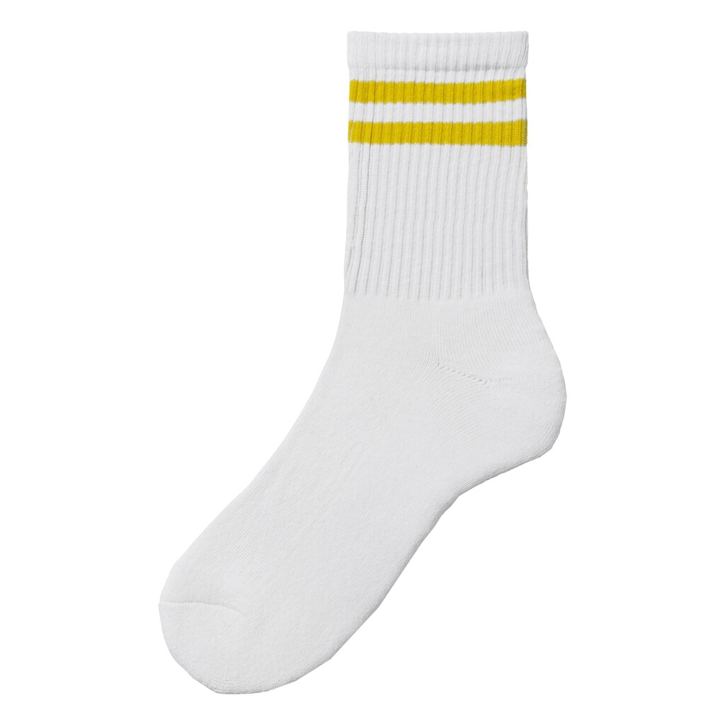 LASCANA Tennissocken, (Packung, 3 Paar), mit farbigen Ringeln am Bündchen