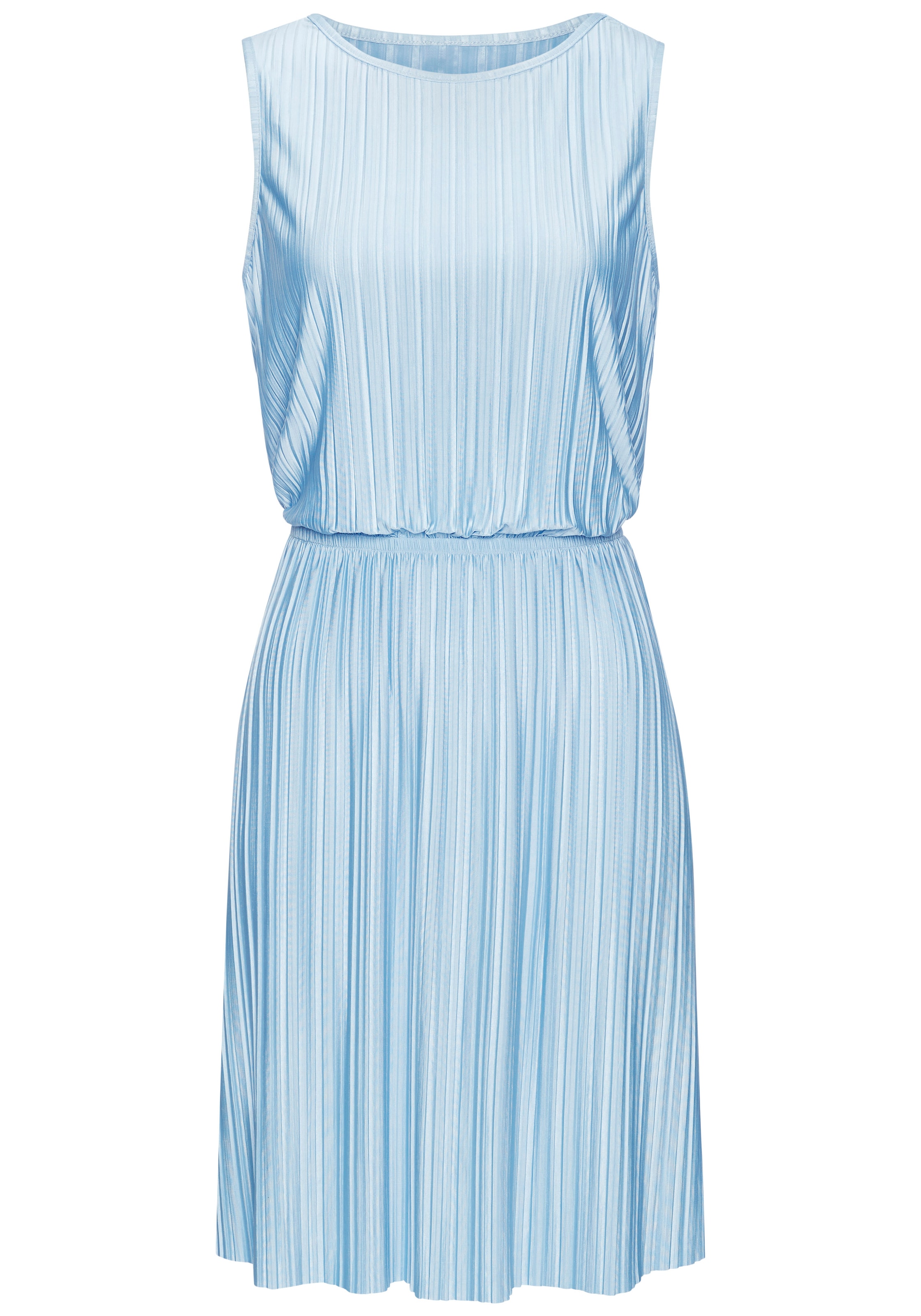 LASCANA Plisseekleid »aus schimmernder Ware« Ohne Taschen Partykleid, festliches Sommerkleid, Cocktailkleid