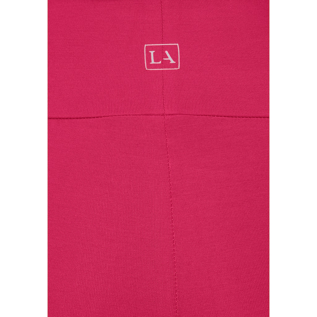LASCANA Leggings, mit breitem Bündchen