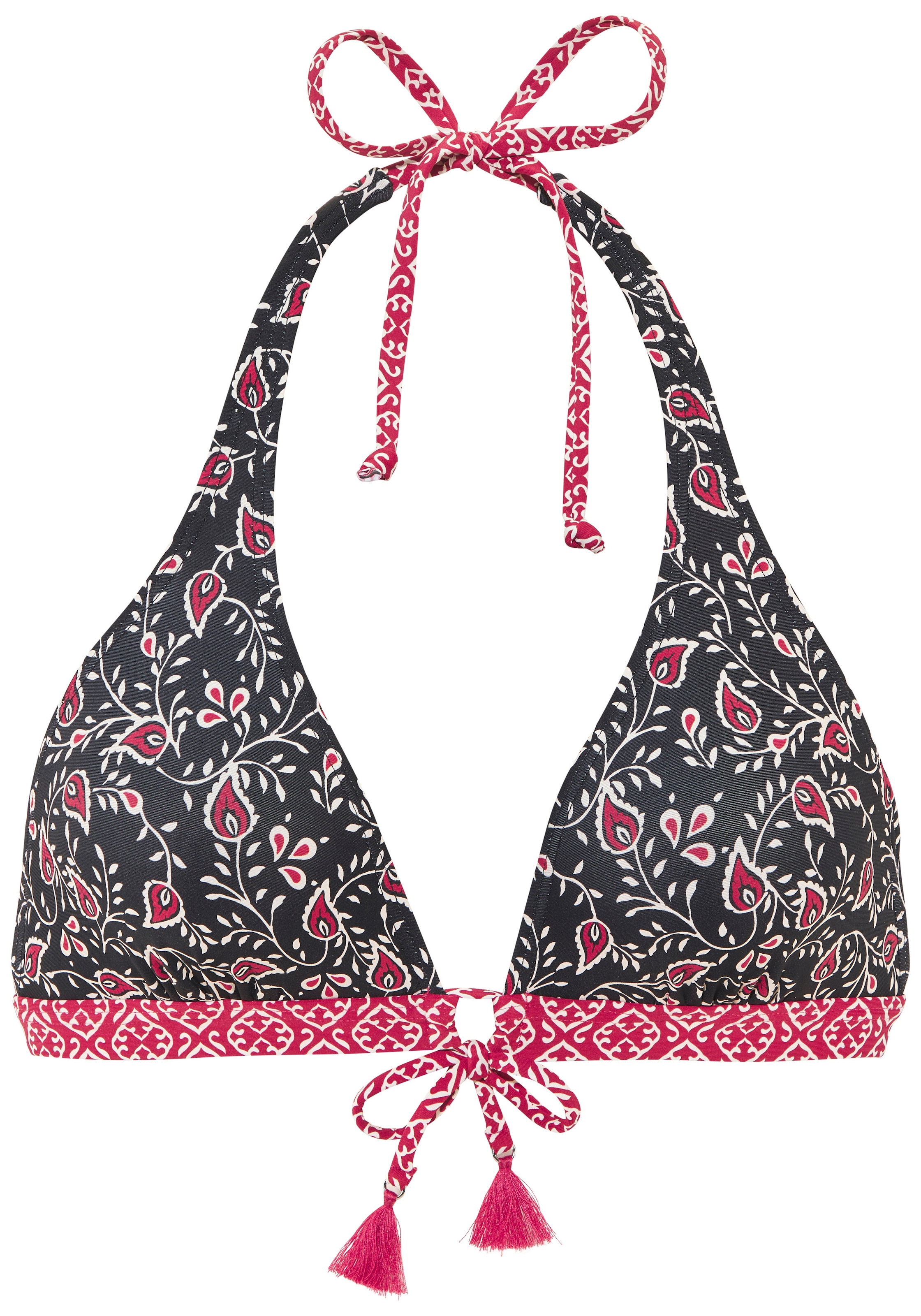 LASCANA Top bikini triangle »Louna« im Mustermix-Design