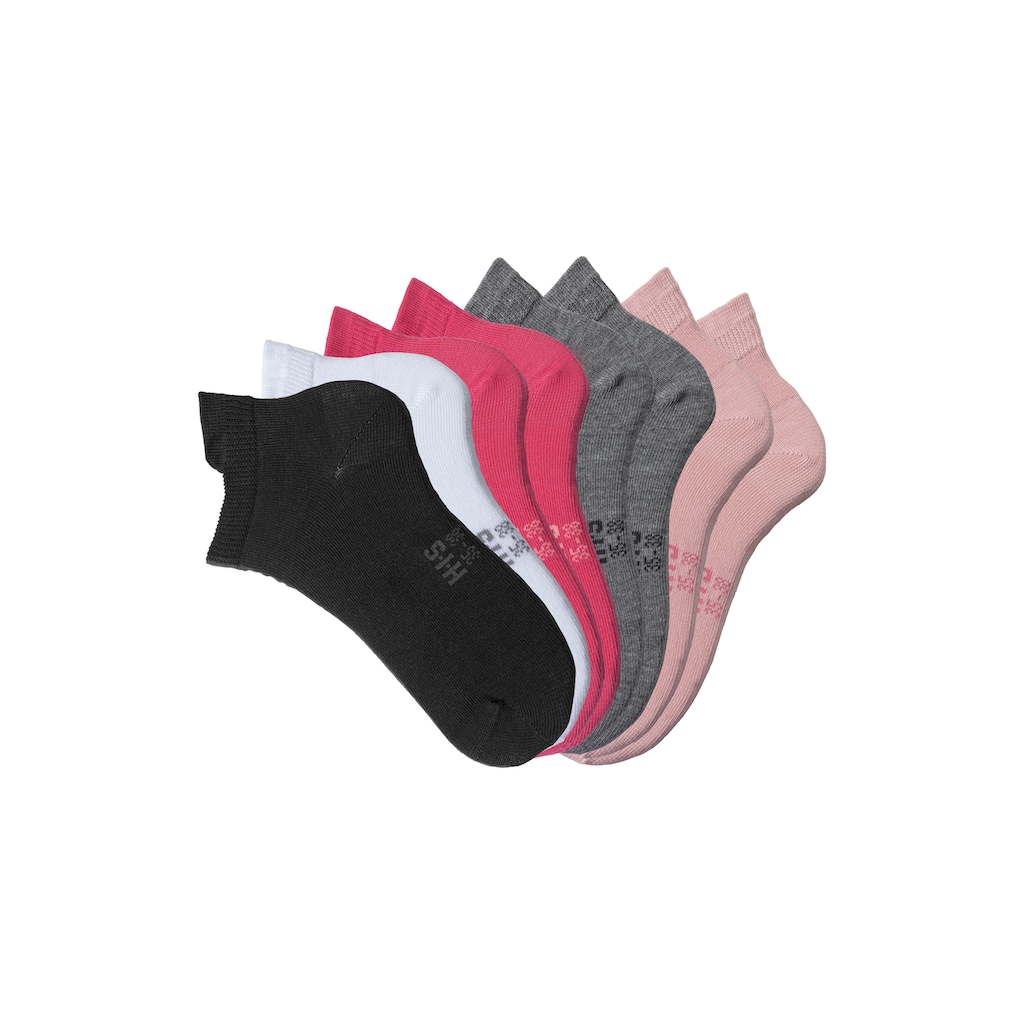 H.I.S Sneakersocken, (Packung, 8 Paar), mit verlängertem Bündchen hinten