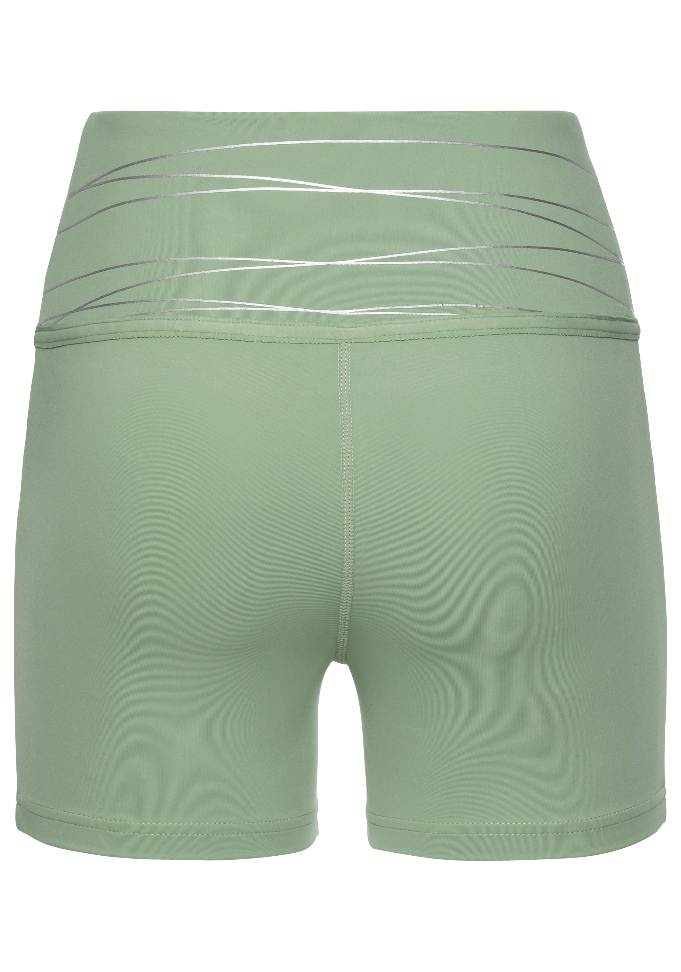 Vivance active Shorts, Sportshorts mit breiten Bündchen und Druck
