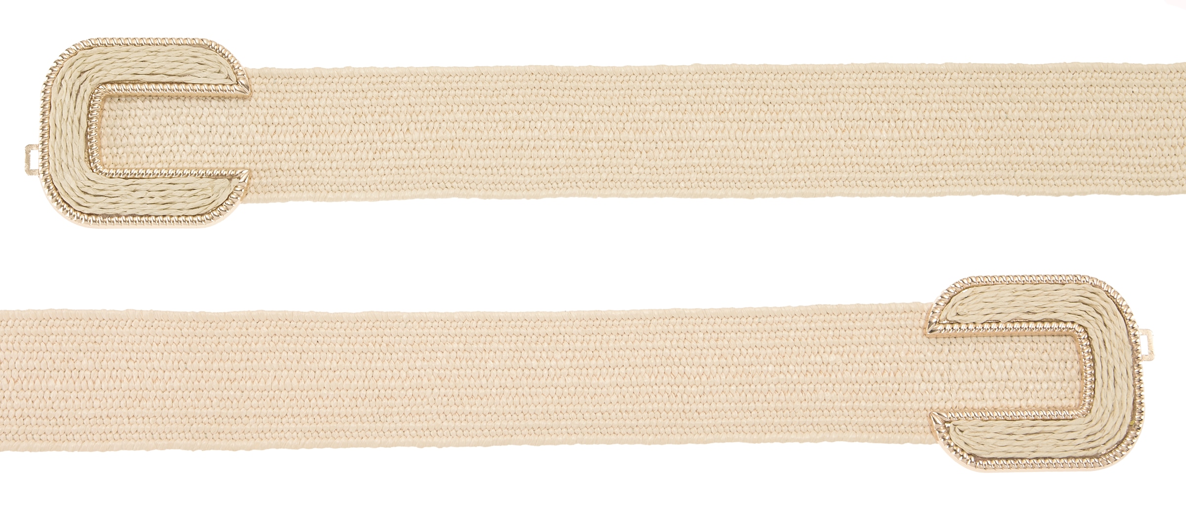 LASCANA Taillengürtel »Stretchgürtel, Schmuckgürtel, Gürtel für Kleid & Overall, Bauchgürtel« NEU moderne Bast-Optik, mit Shaping-Effekt dank elastischem Material
