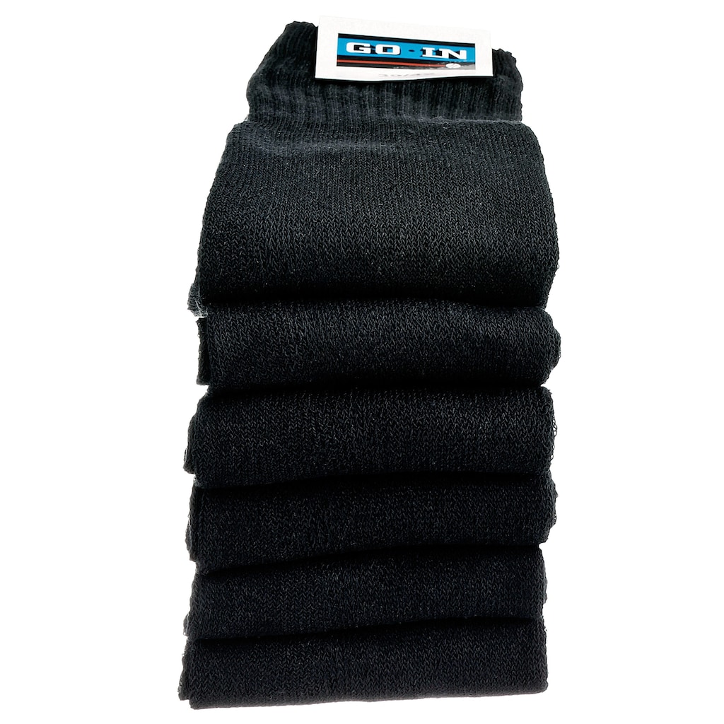 Go in Tennissocken, (Packung, 6 Paar), mit geripptem Schaft
