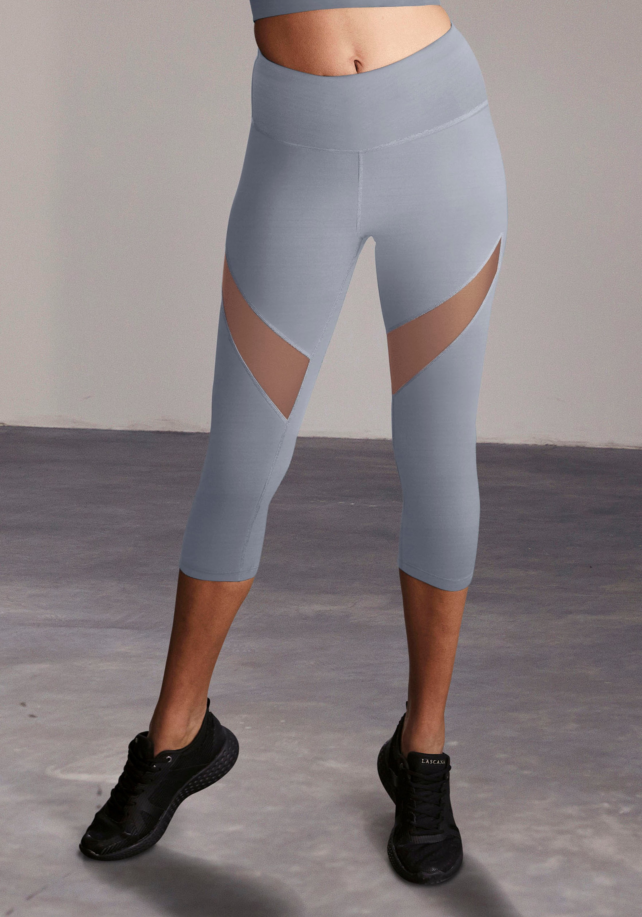 LASCANA ACTIVE Caprileggings, mit kleiner Raffung, Loungewear