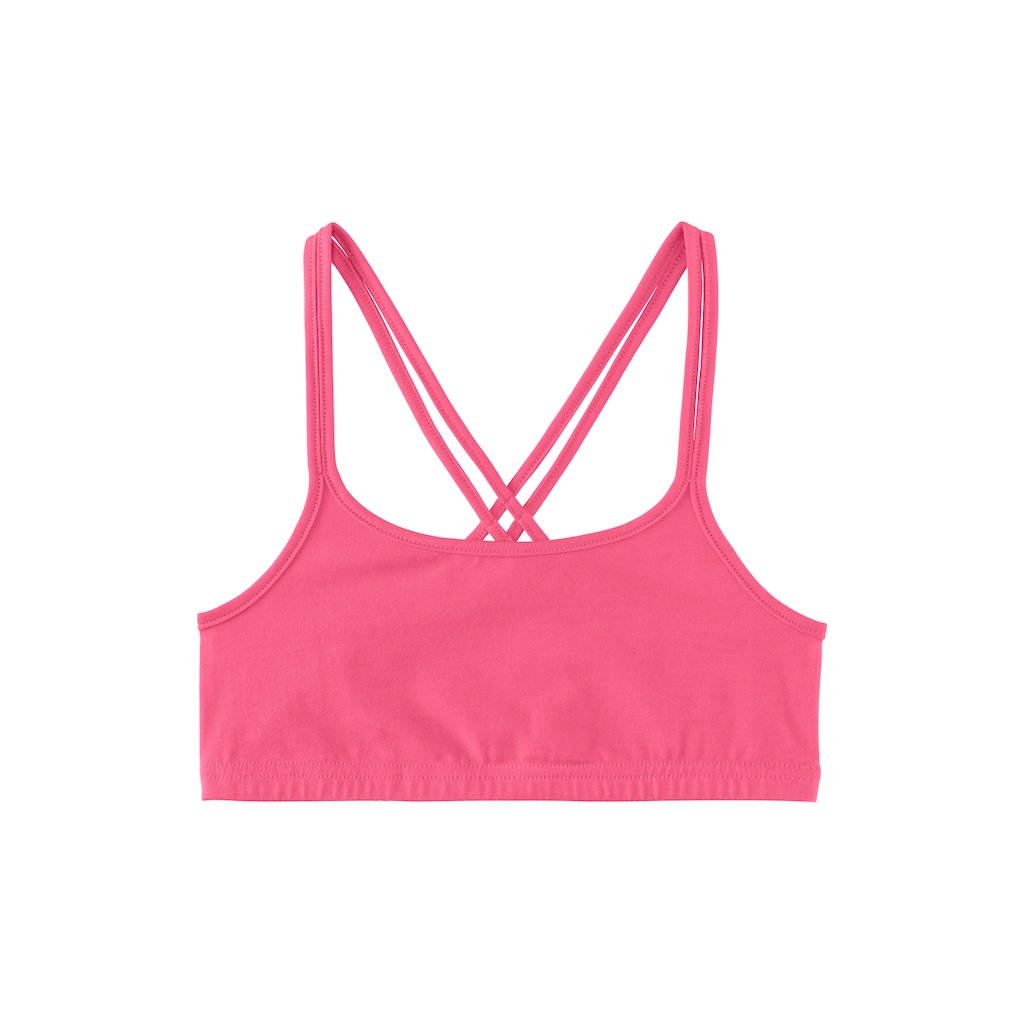 Bench. Bustier, uni und allover bedruckt in einer Packung