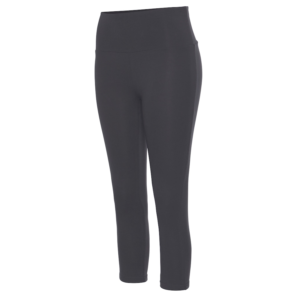 LASCANA Caprileggings, mit breitem weichem Bündchen, Loungewear