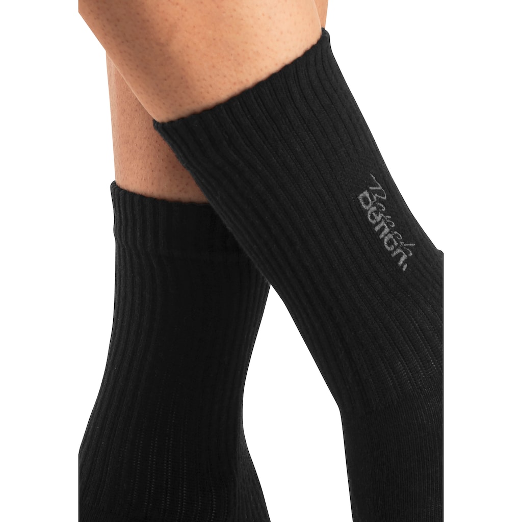 Bench. Basicsocken, (Packung, 3 Paar), mit Bench Stickerei