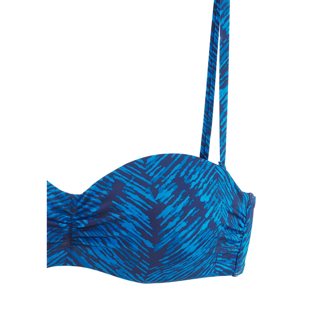 JETTE Bügel-Bandeau-Bikini-Top »Floretta«, in Ton in Ton-Harmonie