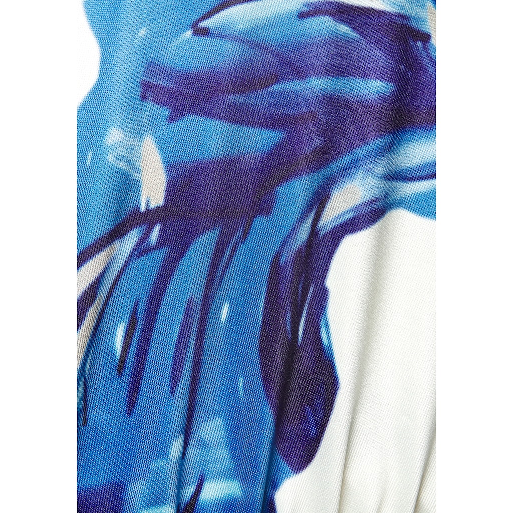 Vivance Jerseykleid, in Wickeloptik, tailliertes Minikleid, Sommerkleid
