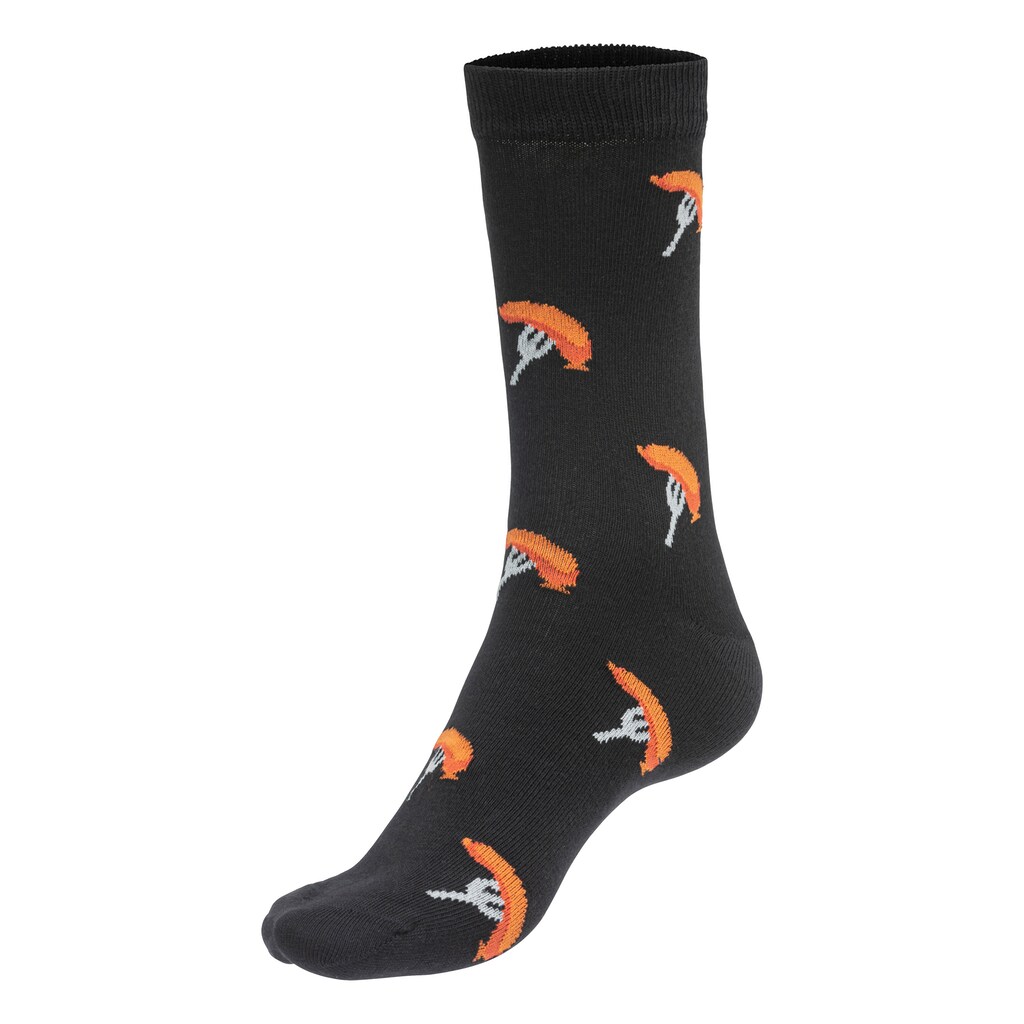 John Devin Socken, (Packung, 2 Paar), mit bunten eingestrickten Motiven