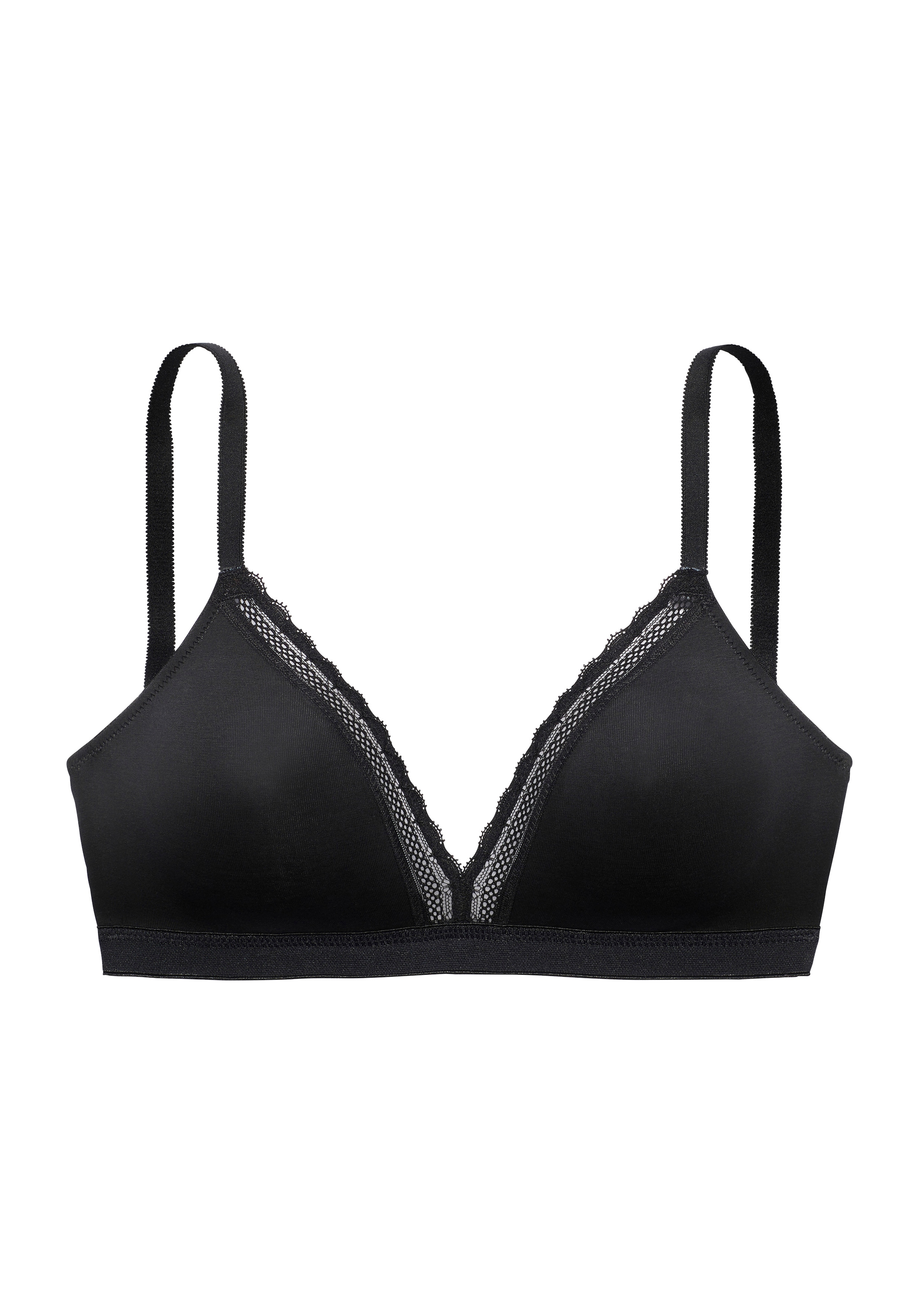 Vivance Soutien-gorge à bretelles sans armatures, en coton doux, soutien-gorge confortable