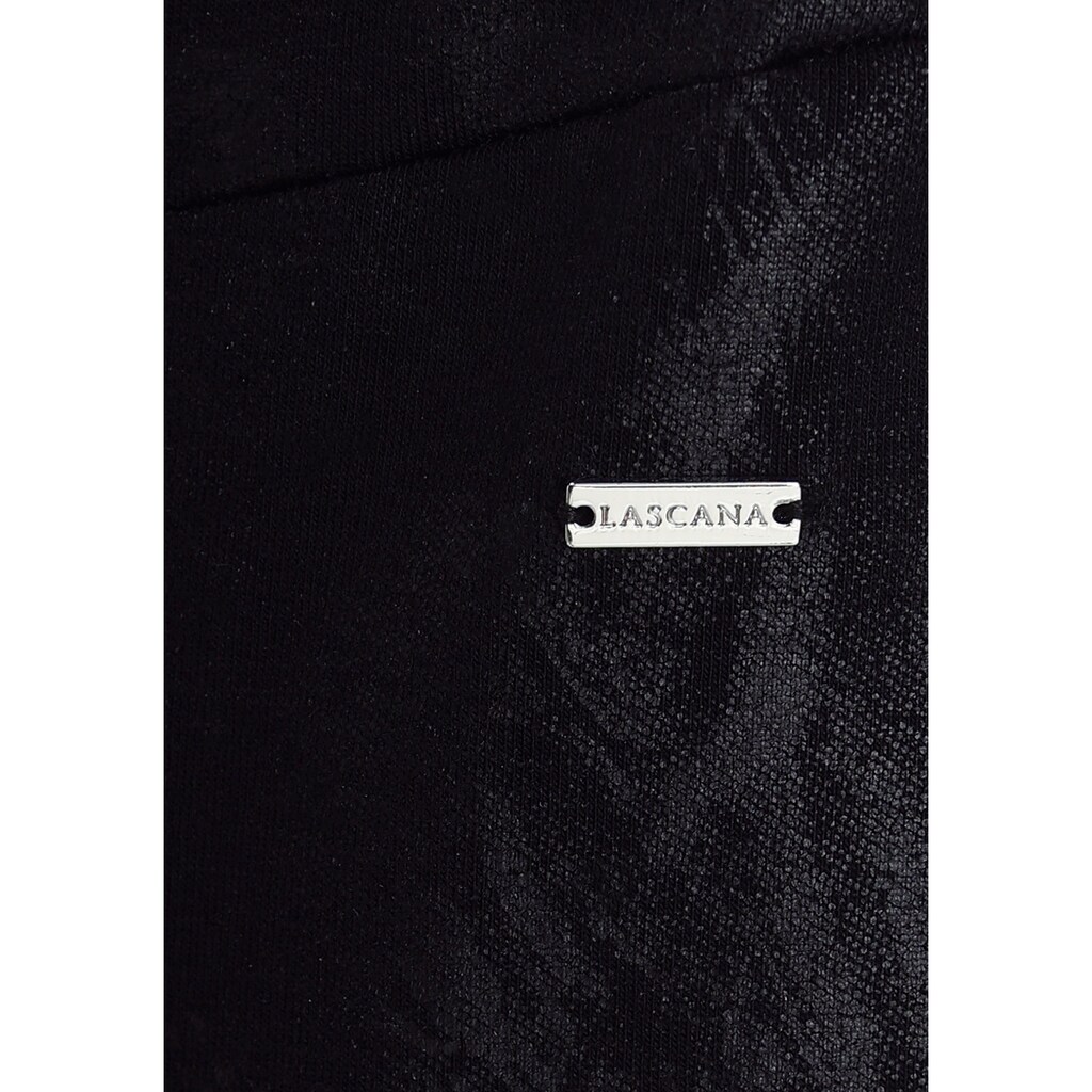 LASCANA Leggings, mit tonigem Druck