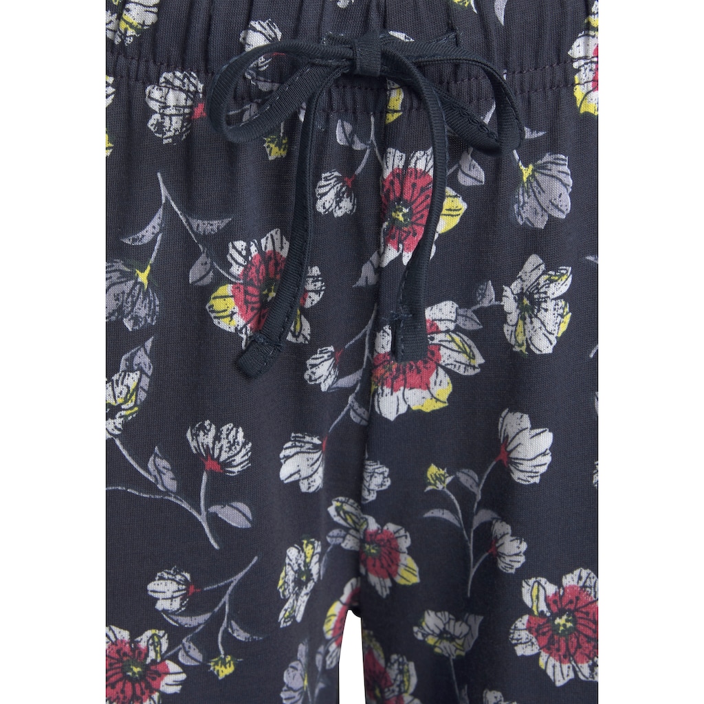 Vivance Dreams Pyjama, (2 tlg.), mit gemusterter Schlafhose
