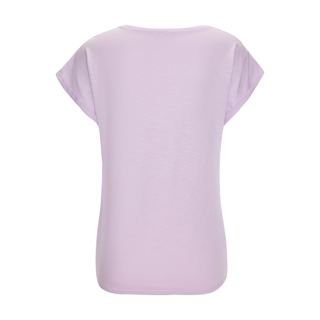 Beachtime T-Shirt »mit Frontdruck "Smile"«, aus weicher Baumwoll-Qualität