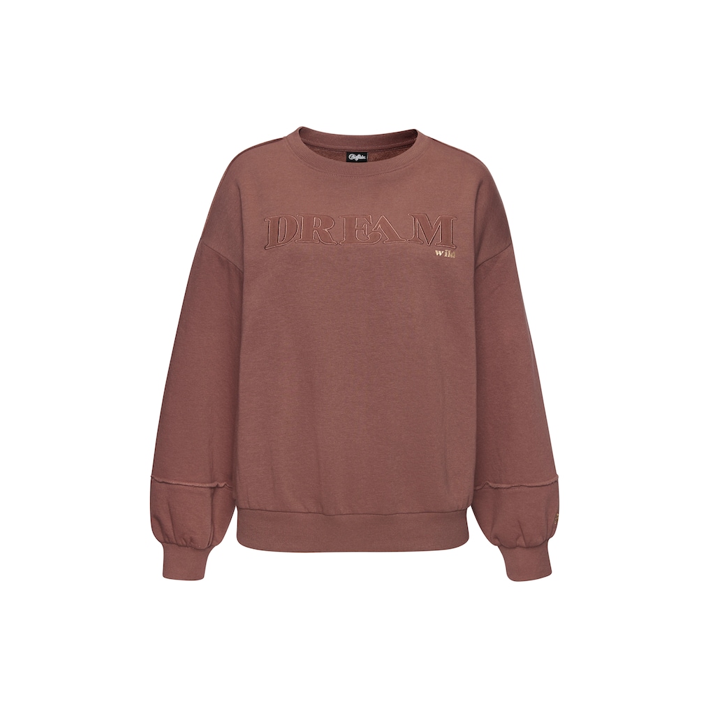 Buffalo Sweater, mit aufwendiger Stickerei