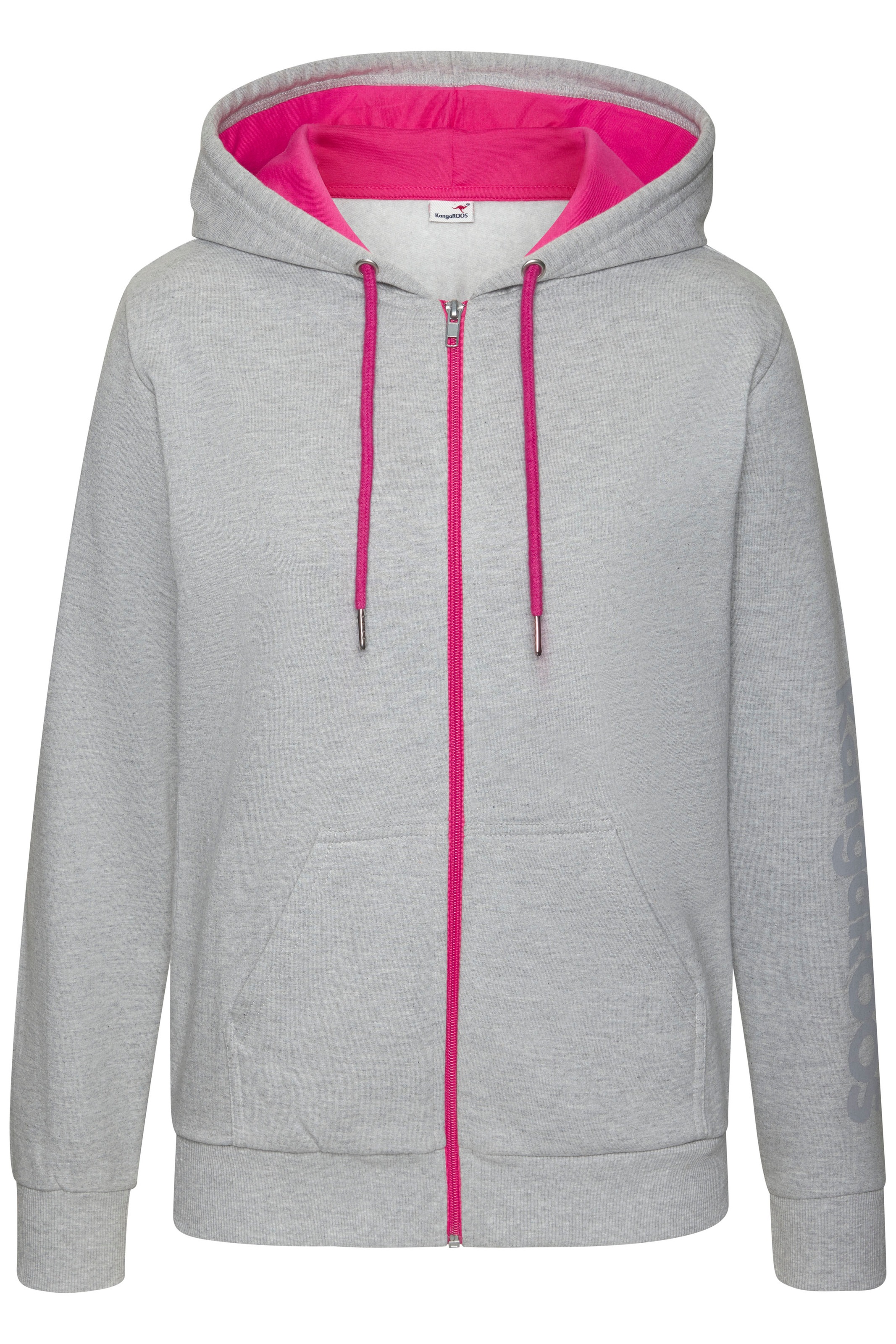 KangaROOS Sweatjacke mit kontrastfarbenen Details, Loungewear